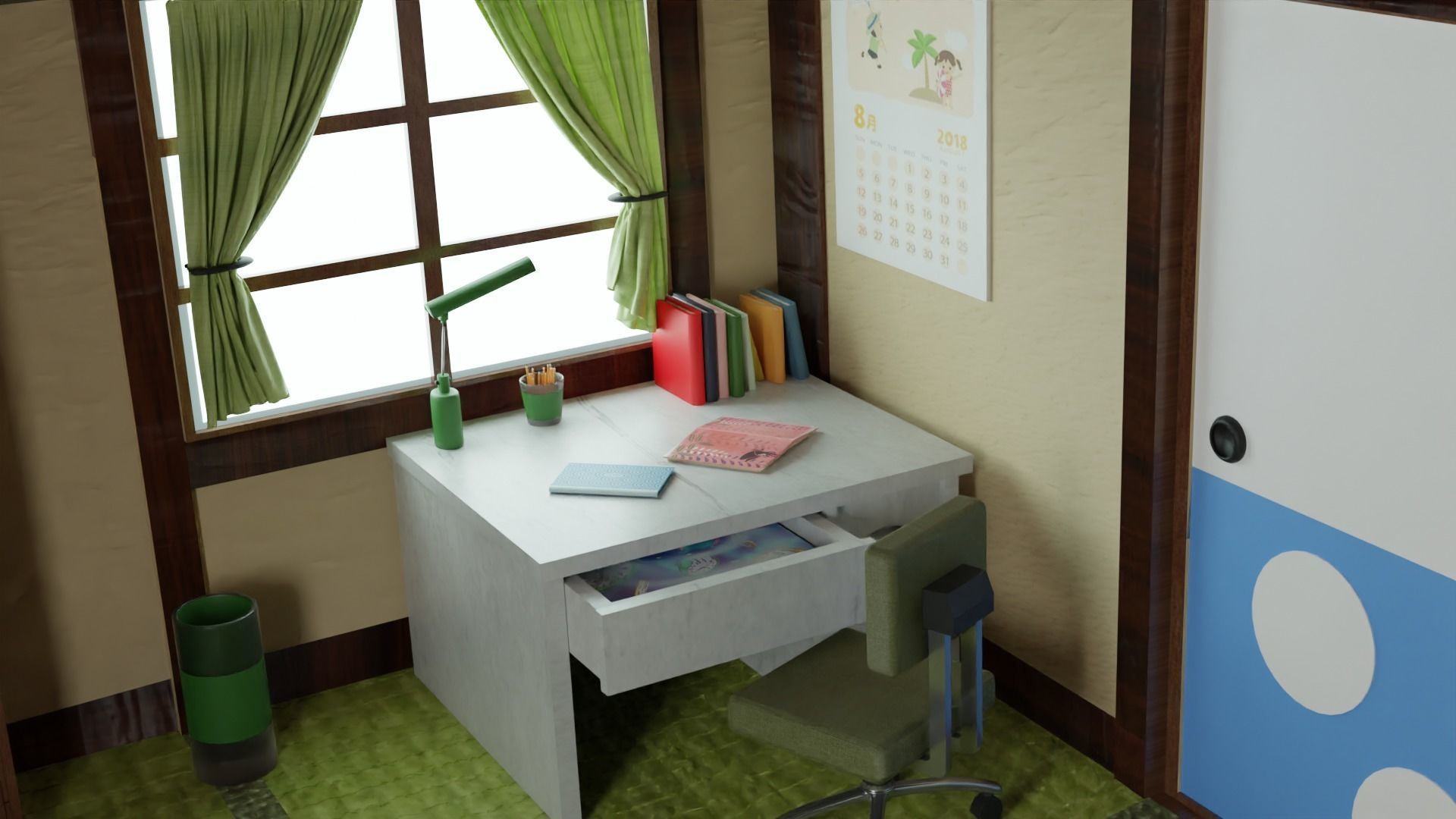 DORAEMON ROOM IN 3D  3D model_1