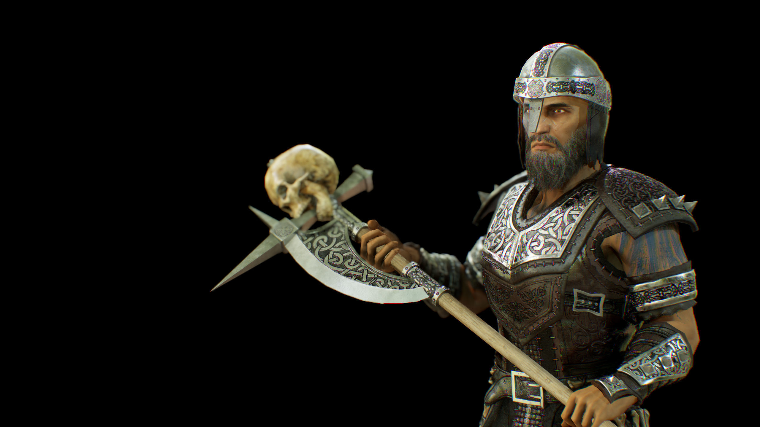 pack of viking Low-poly 3D model_44