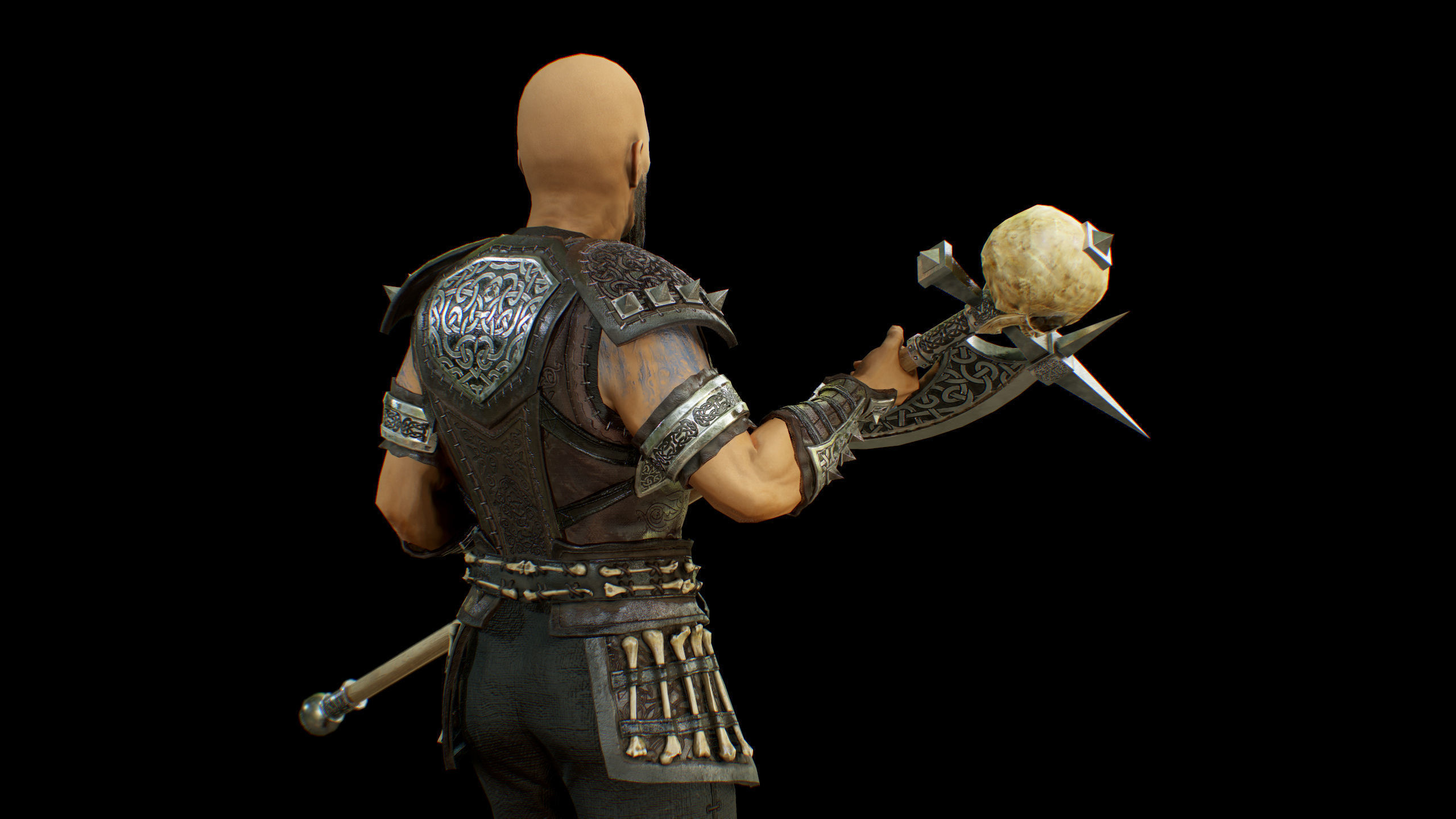 pack of viking Low-poly 3D model_47