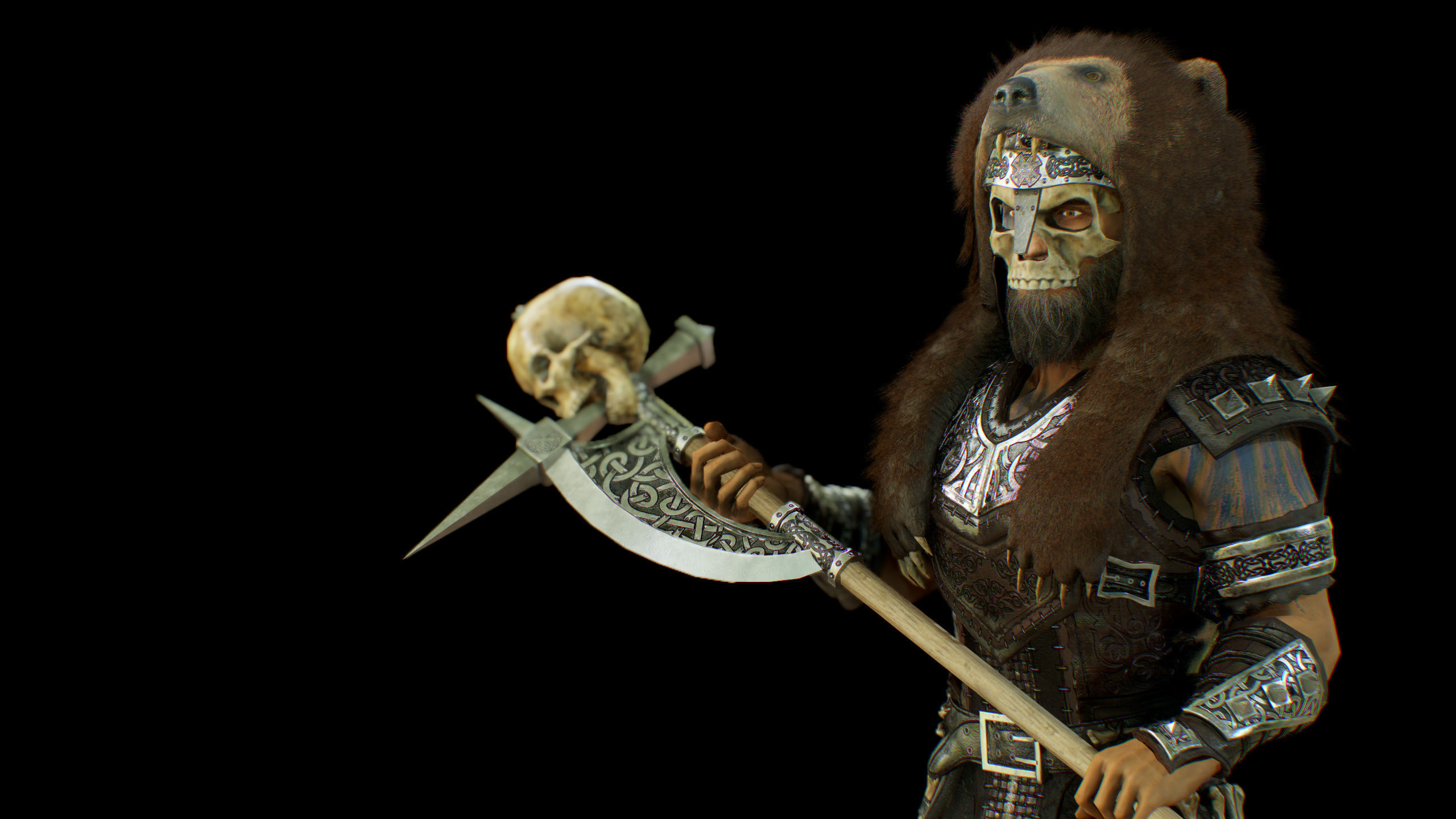 pack of viking Low-poly 3D model_43