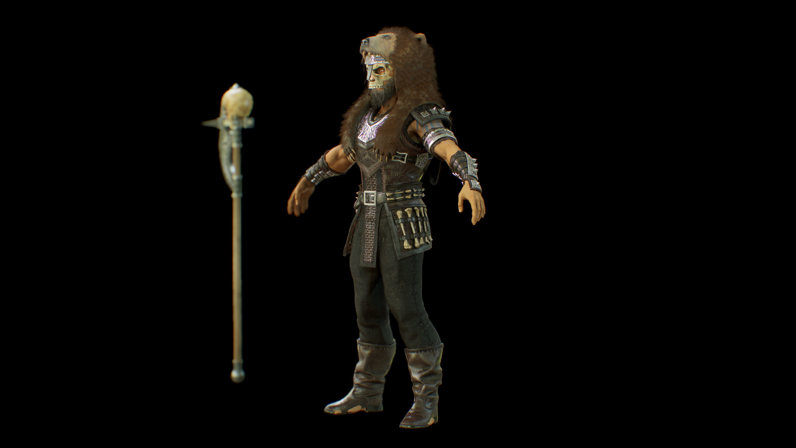 pack of viking Low-poly 3D model_32
