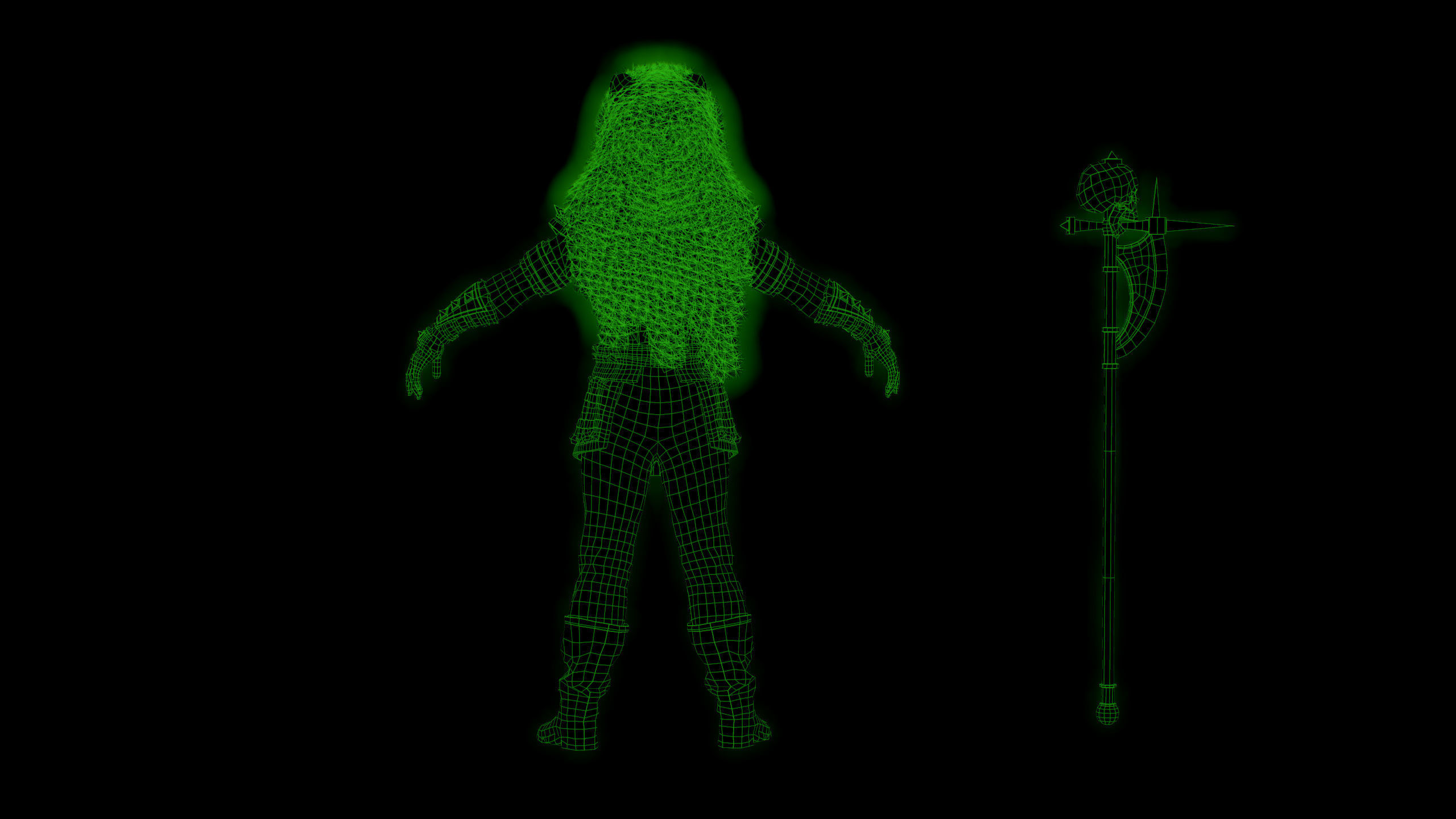 pack of viking Low-poly 3D model_37