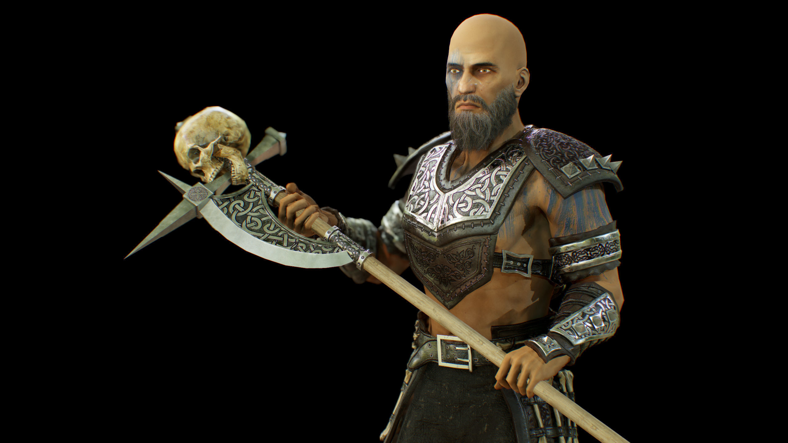 pack of viking Low-poly 3D model_45