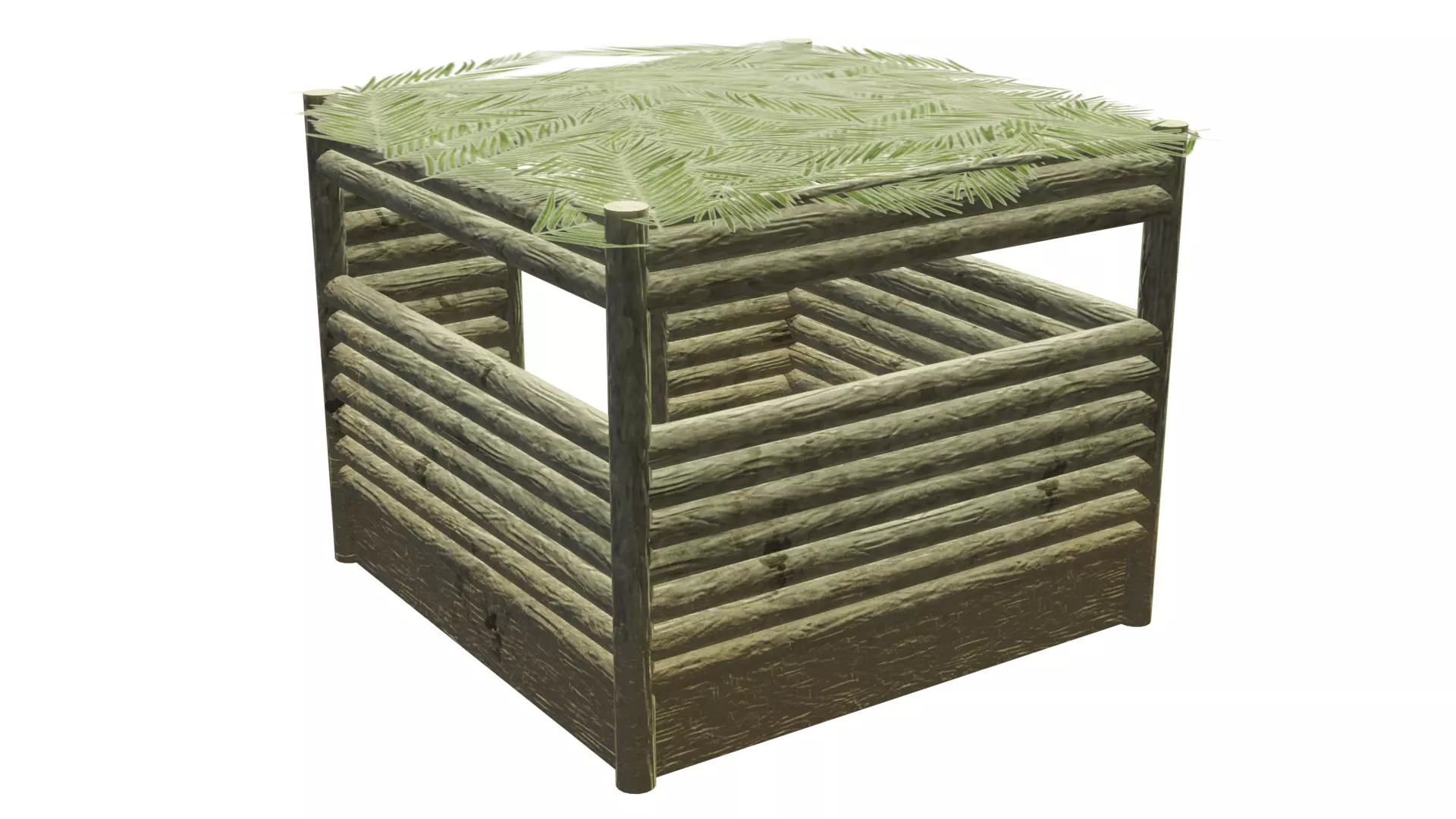 Pacific Bunker Low-poly 3D model_0