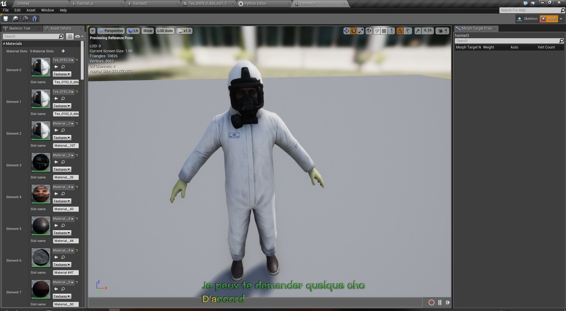 Rigged Fireman Hazmat Suit Doctor Low-poly 3D model_6