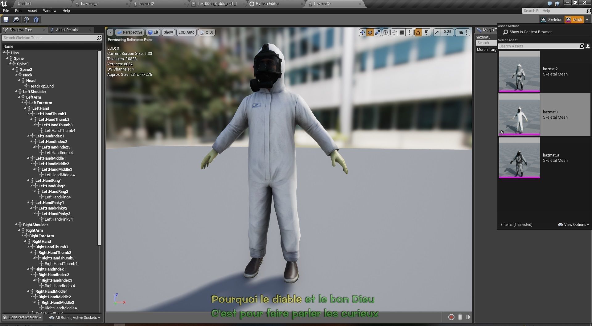 Rigged Fireman Hazmat Suit Doctor Low-poly 3D model_5