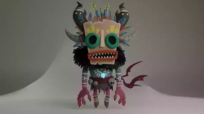 Shaman demon 3D model