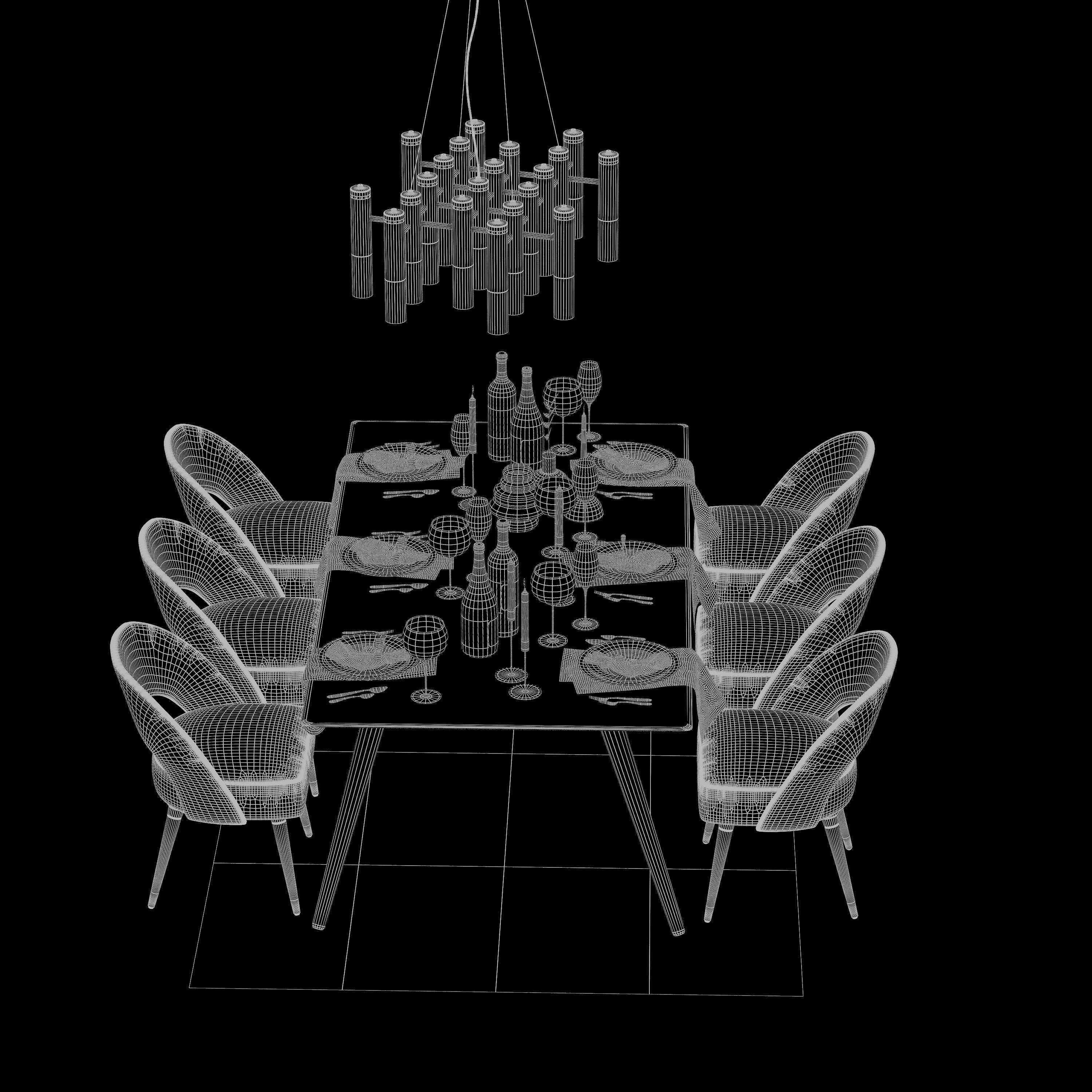 Tenarchstudio Essential HomeDiningTableRenderReady Vray - Corona 3D model_6