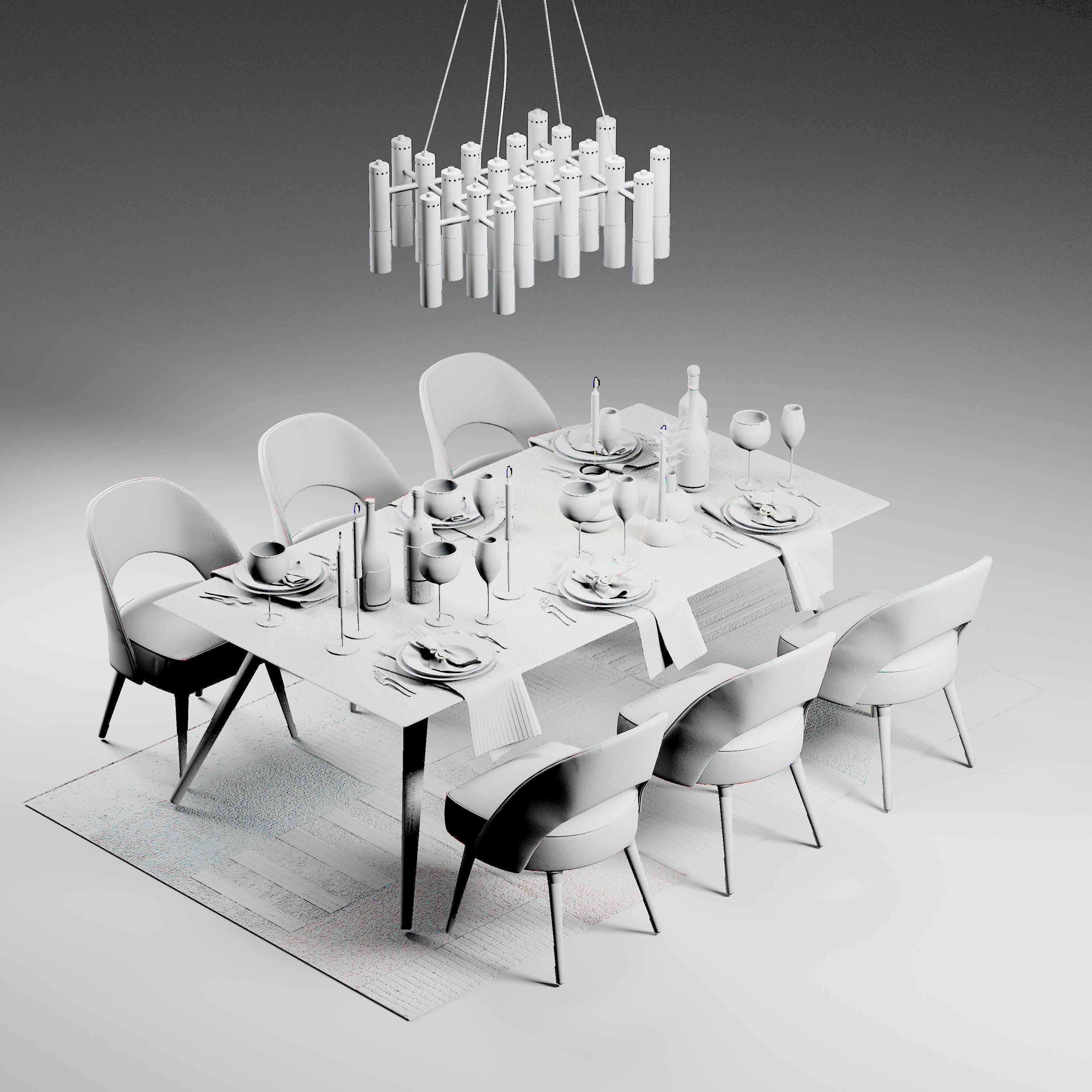 Tenarchstudio Essential HomeDiningTableRenderReady Vray - Corona 3D model_3