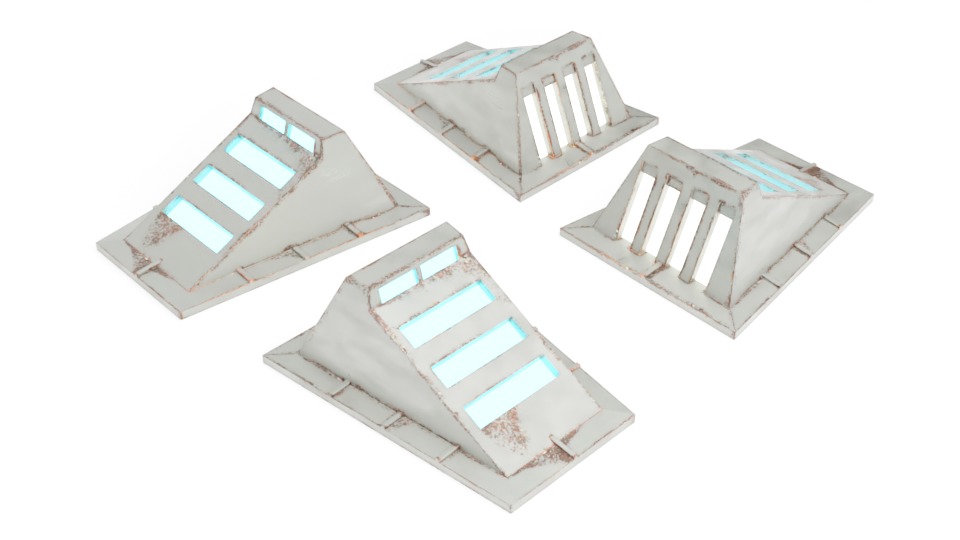 Star Wars Echo Base Crates and lamps Pack 1-18 scale 3D Model Collection_9