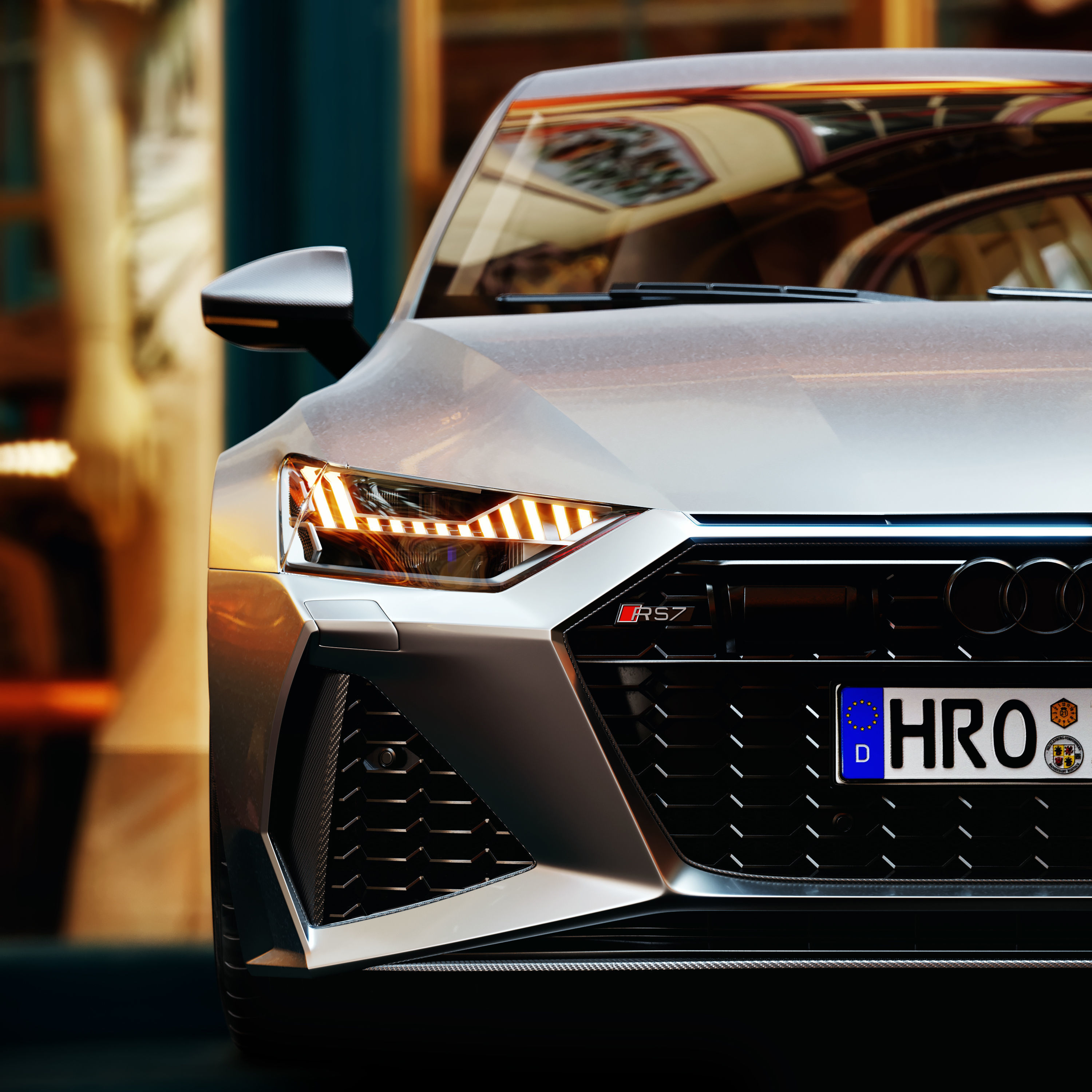 Audi RS7 Sportback 2020  With HQ Interior 3D model_2