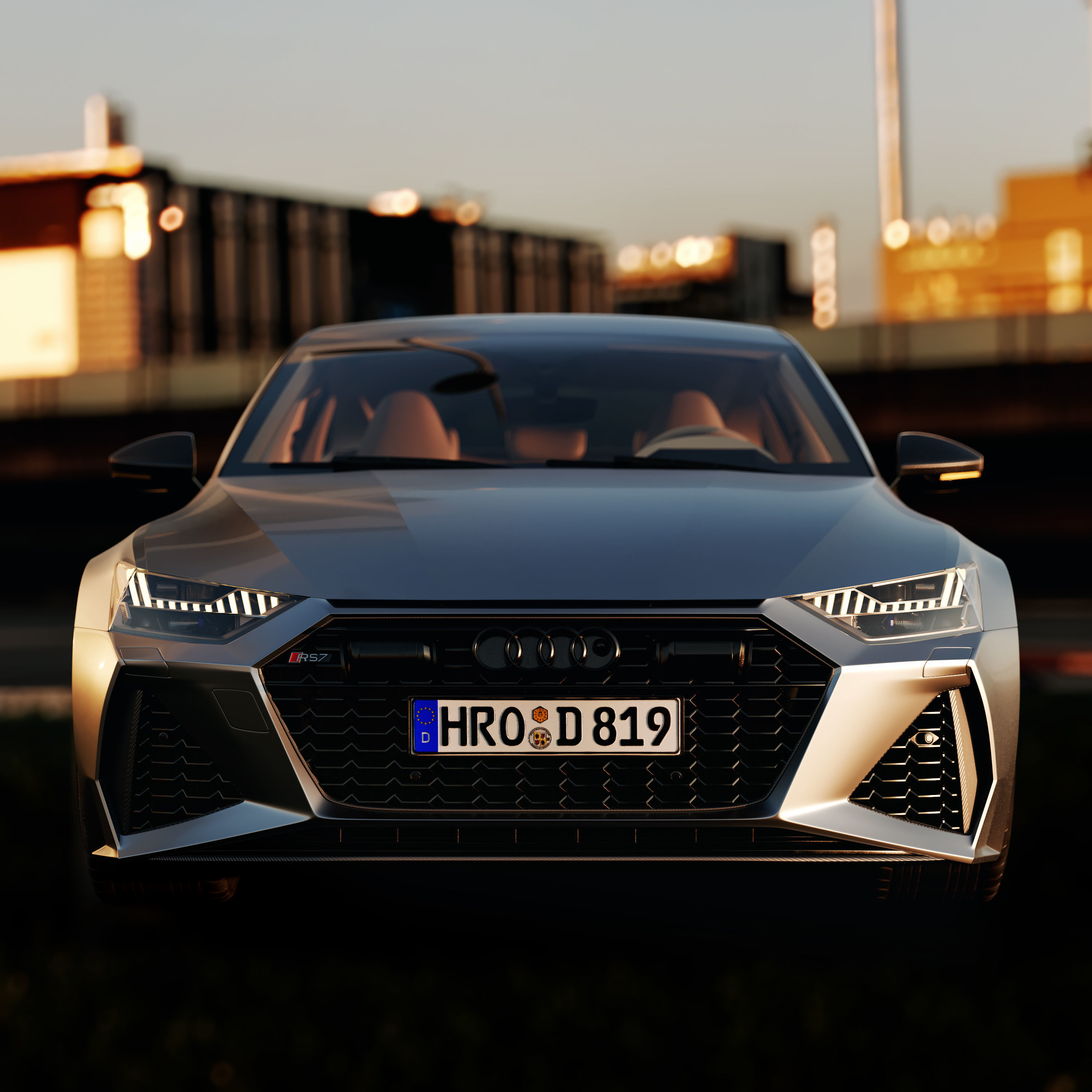 Audi RS7 Sportback 2020  With HQ Interior 3D model_5