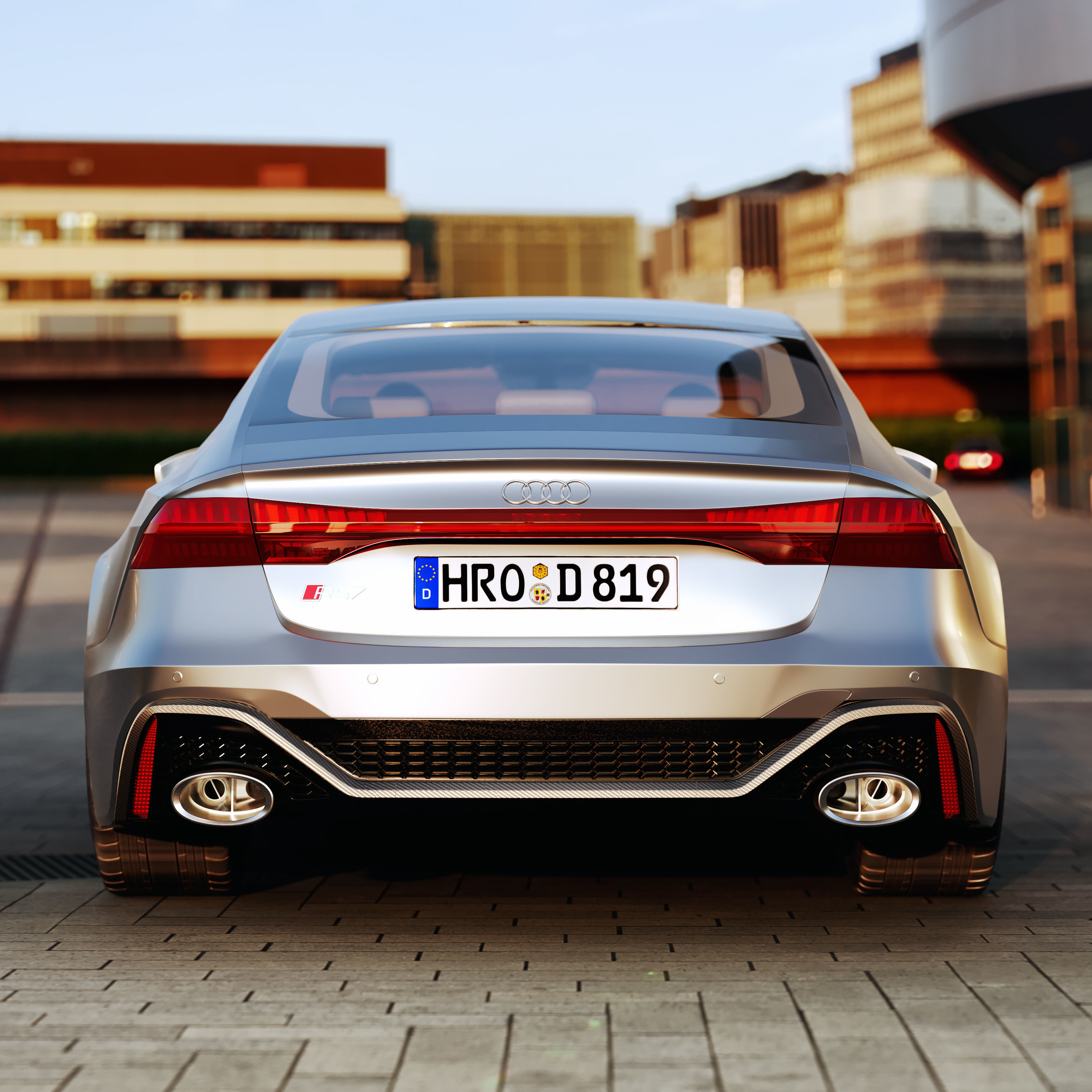 Audi RS7 Sportback 2020  With HQ Interior 3D model_6
