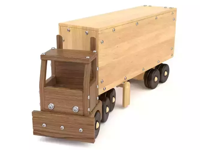 Wooden toy truck 29