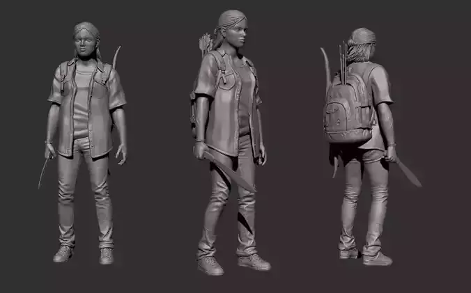 Ellie  The Last of Us Part 2 3D print model