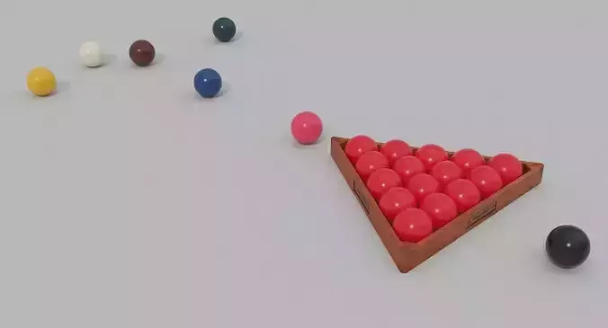Snooker Balls And Triangle
