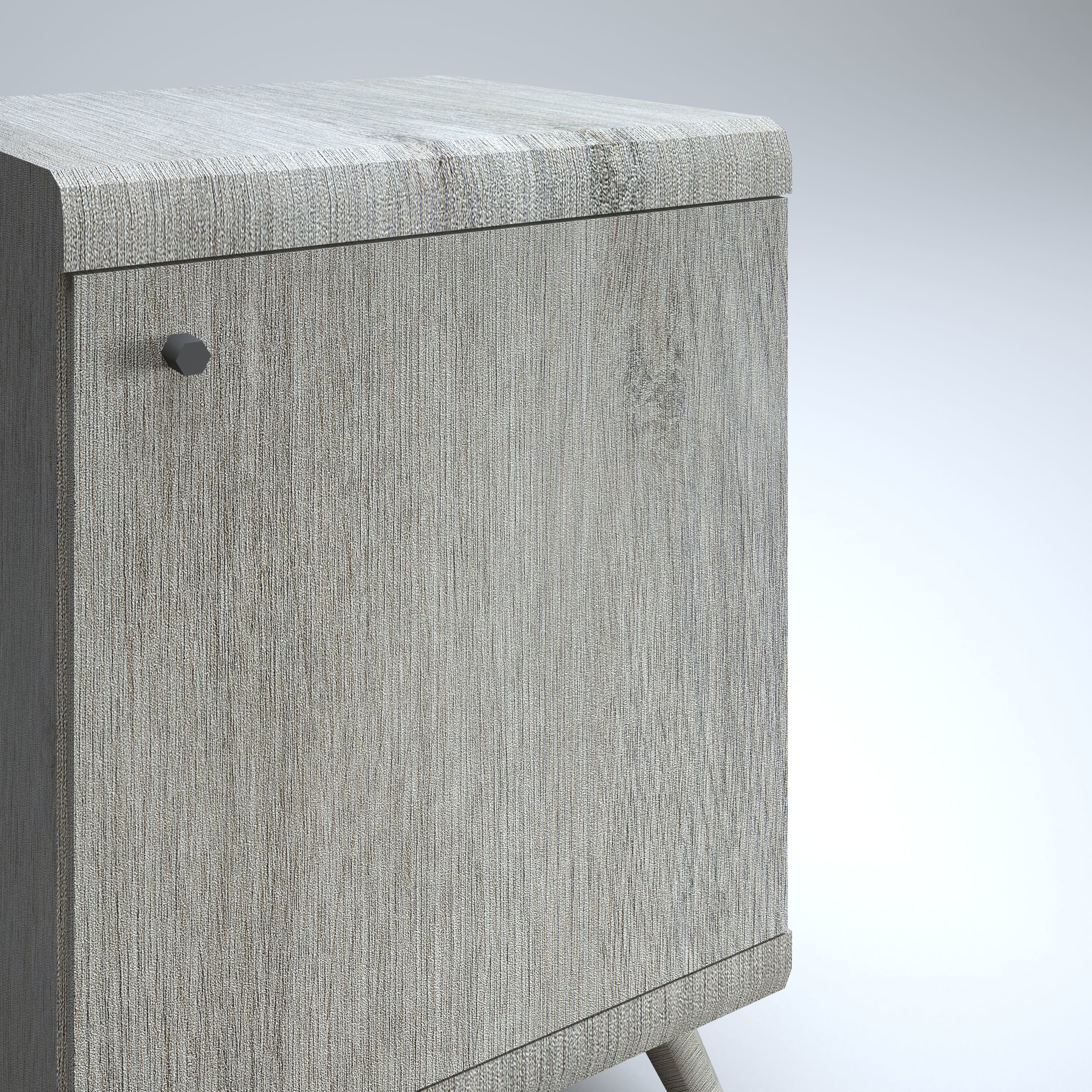 Small Cabinet Low-poly 3D model_3