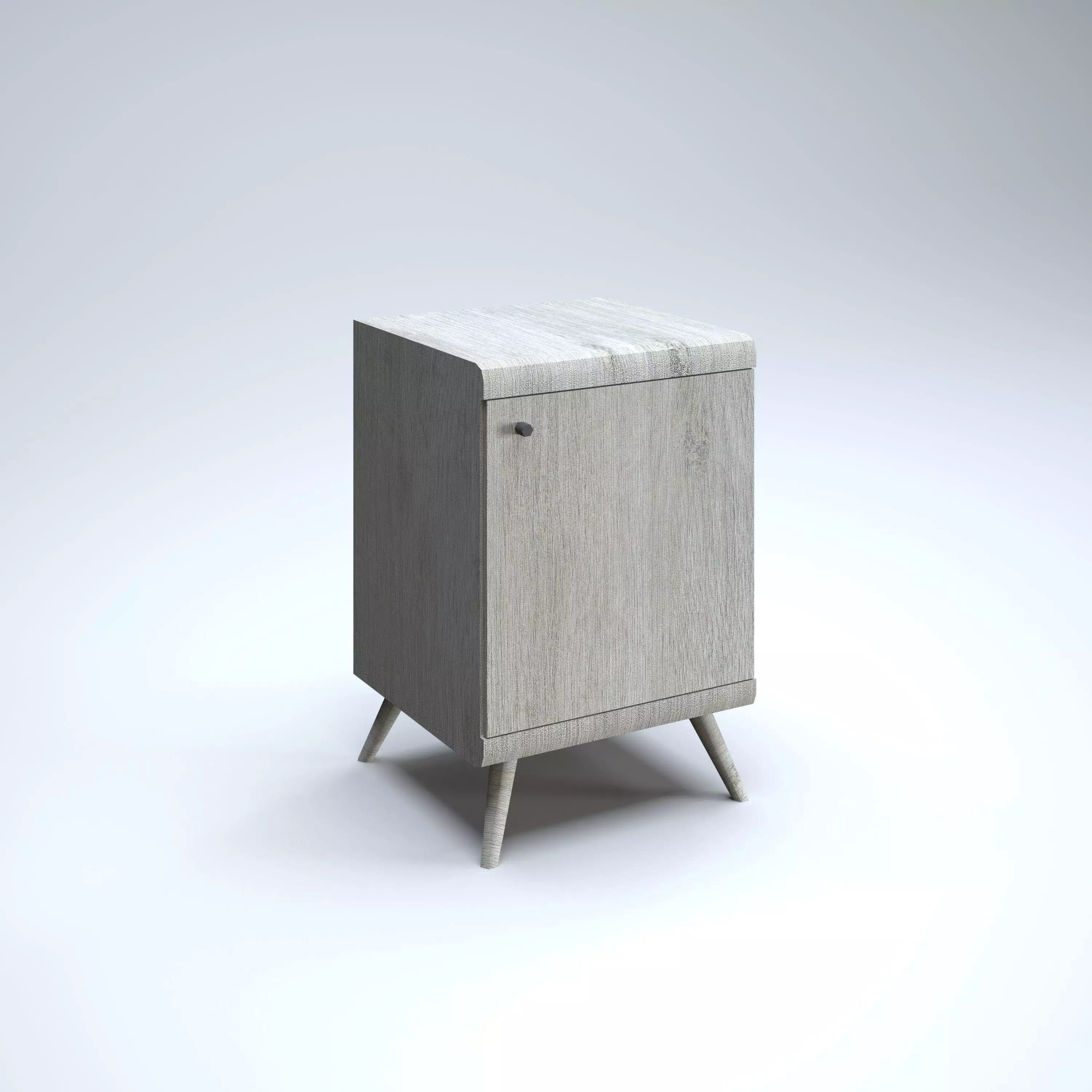 Small Cabinet Low-poly 3D model_0