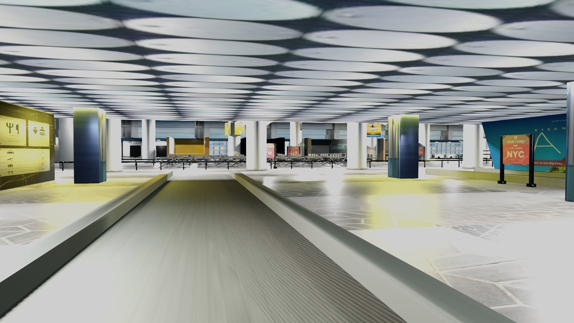 Airport Interior 3D model_13