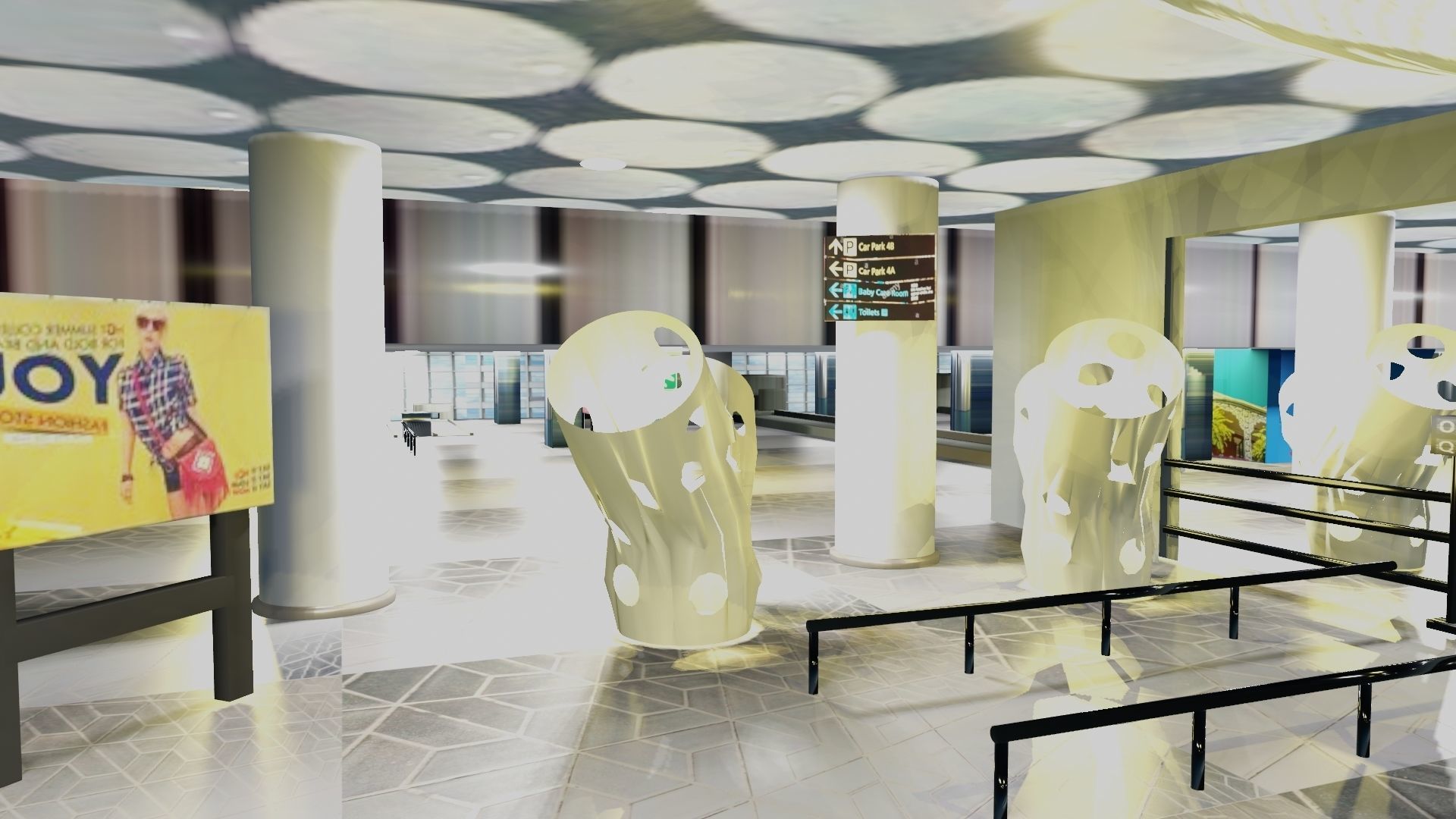 Airport Interior 3D model_19