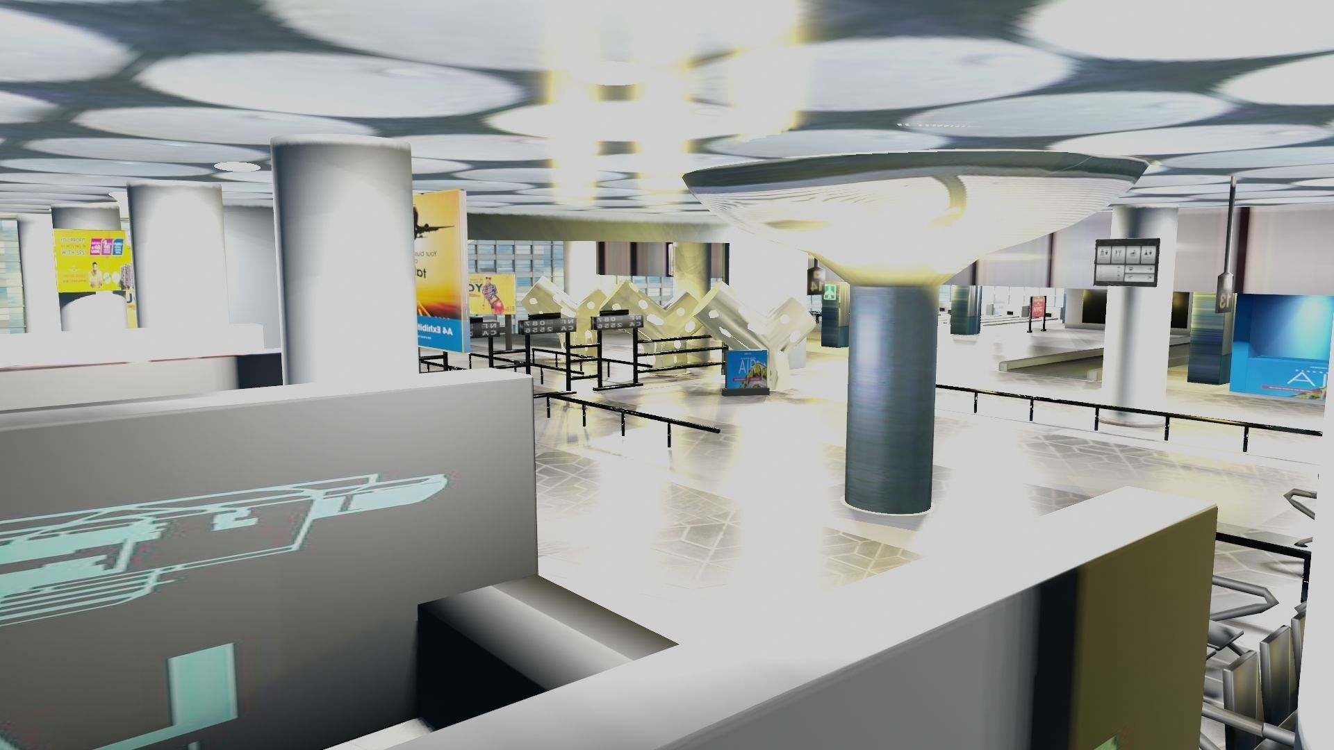 Airport Interior 3D model_15