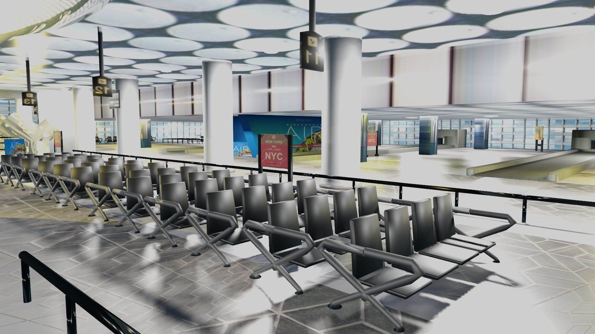 Airport Interior 3D model_14