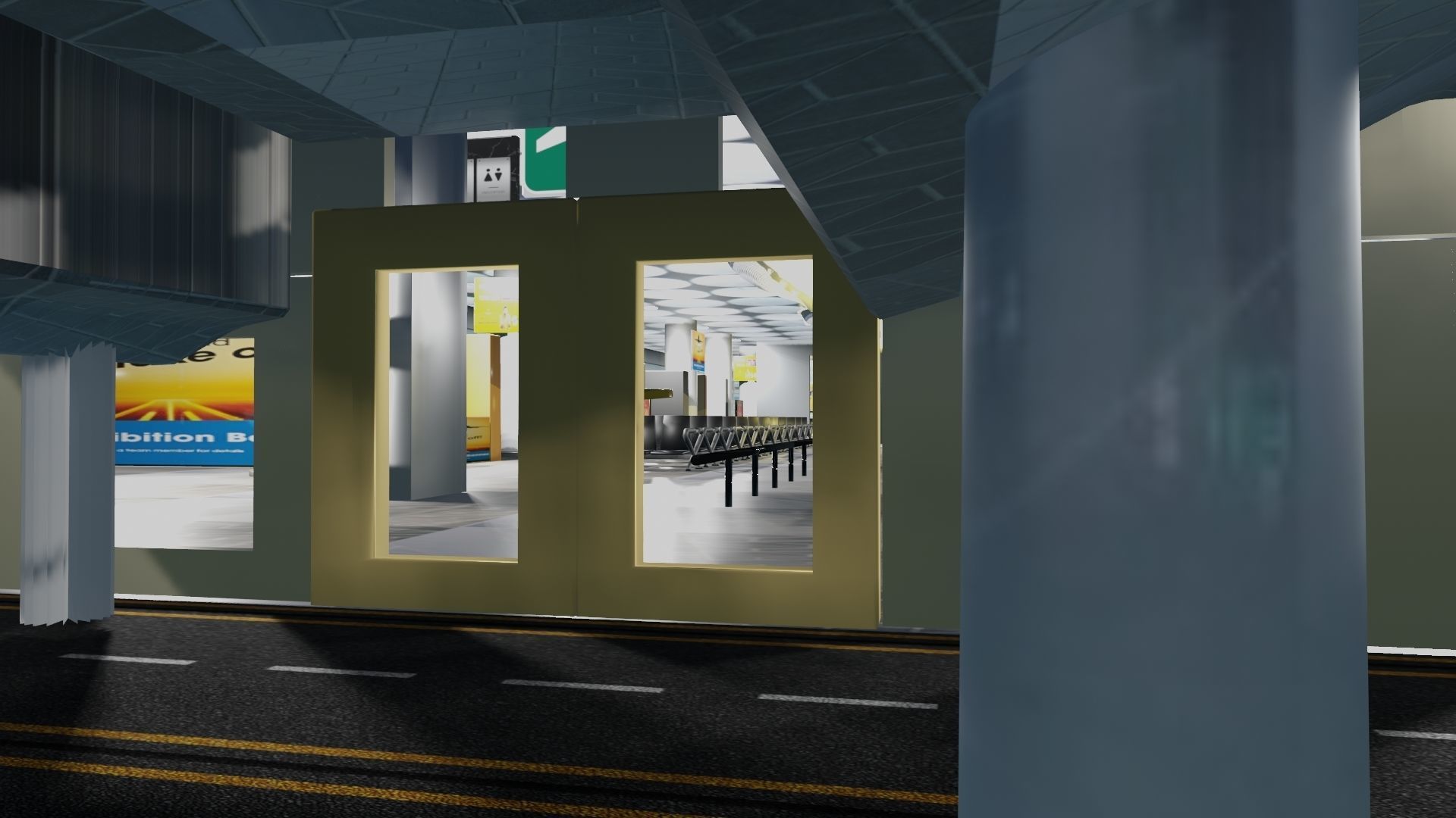Airport Interior 3D model_6