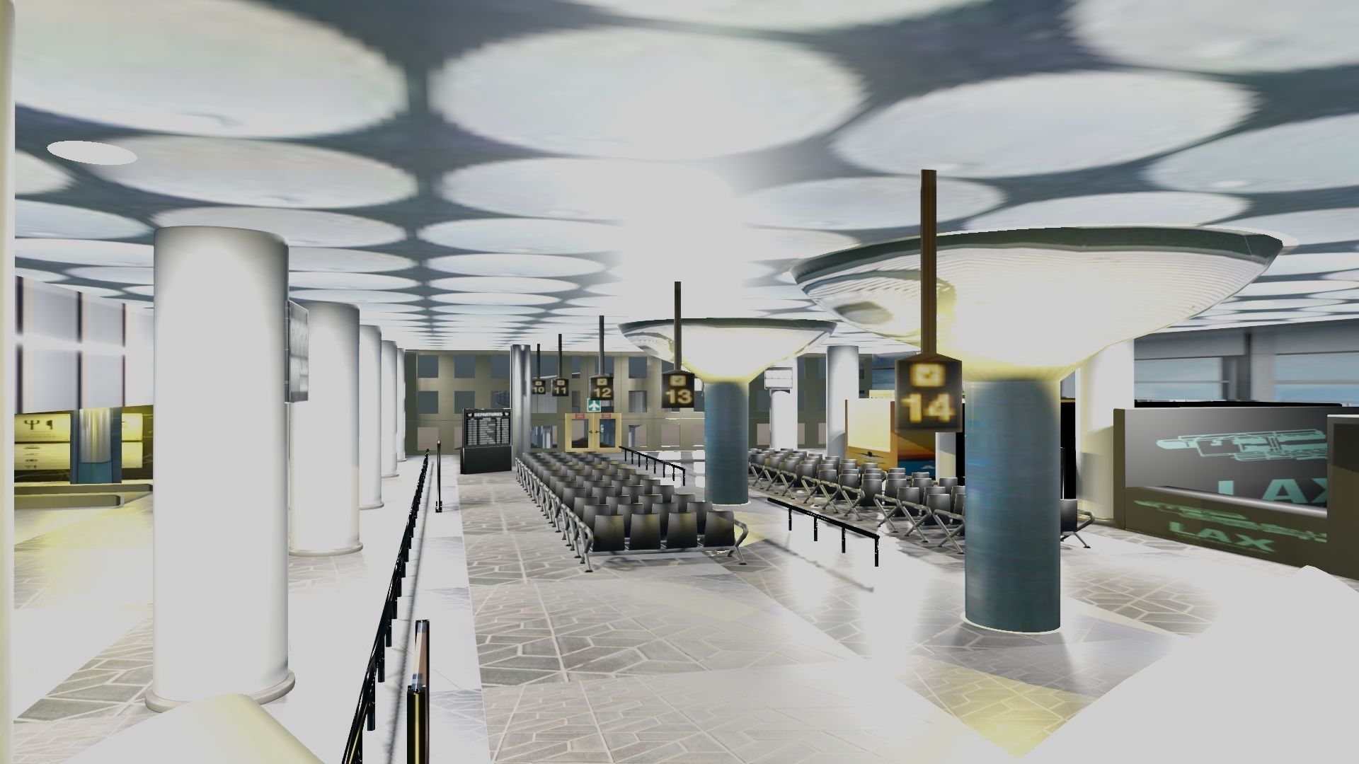 Airport Interior 3D model_3