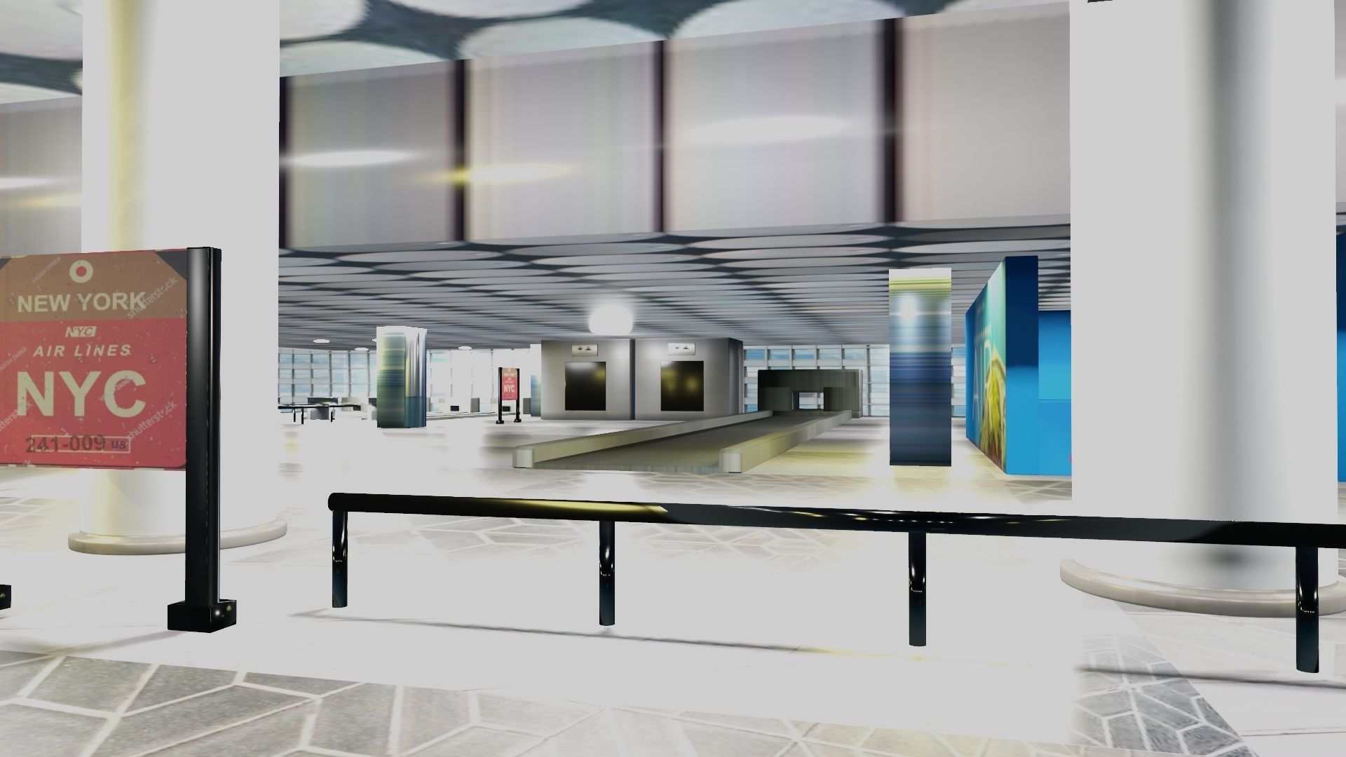 Airport Interior 3D model_16