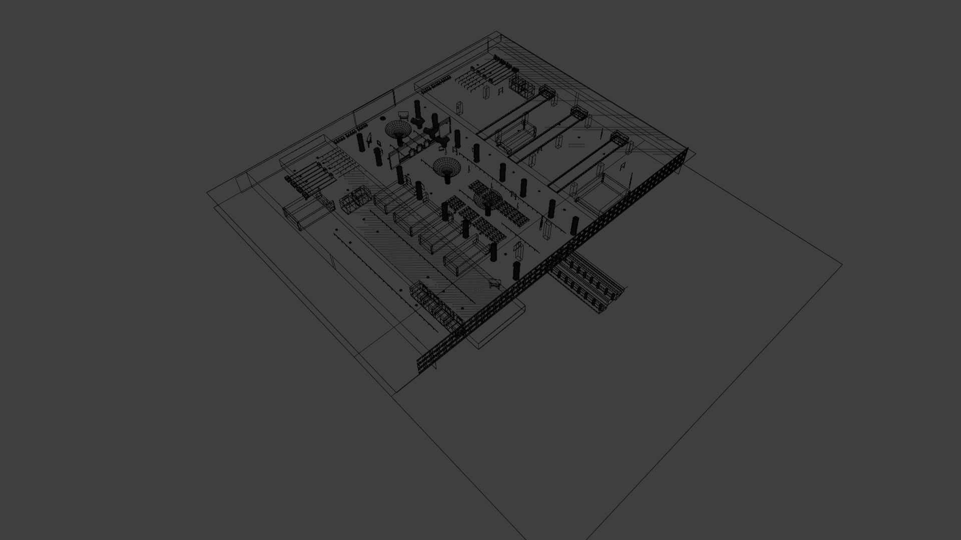 Airport Interior 3D model_1
