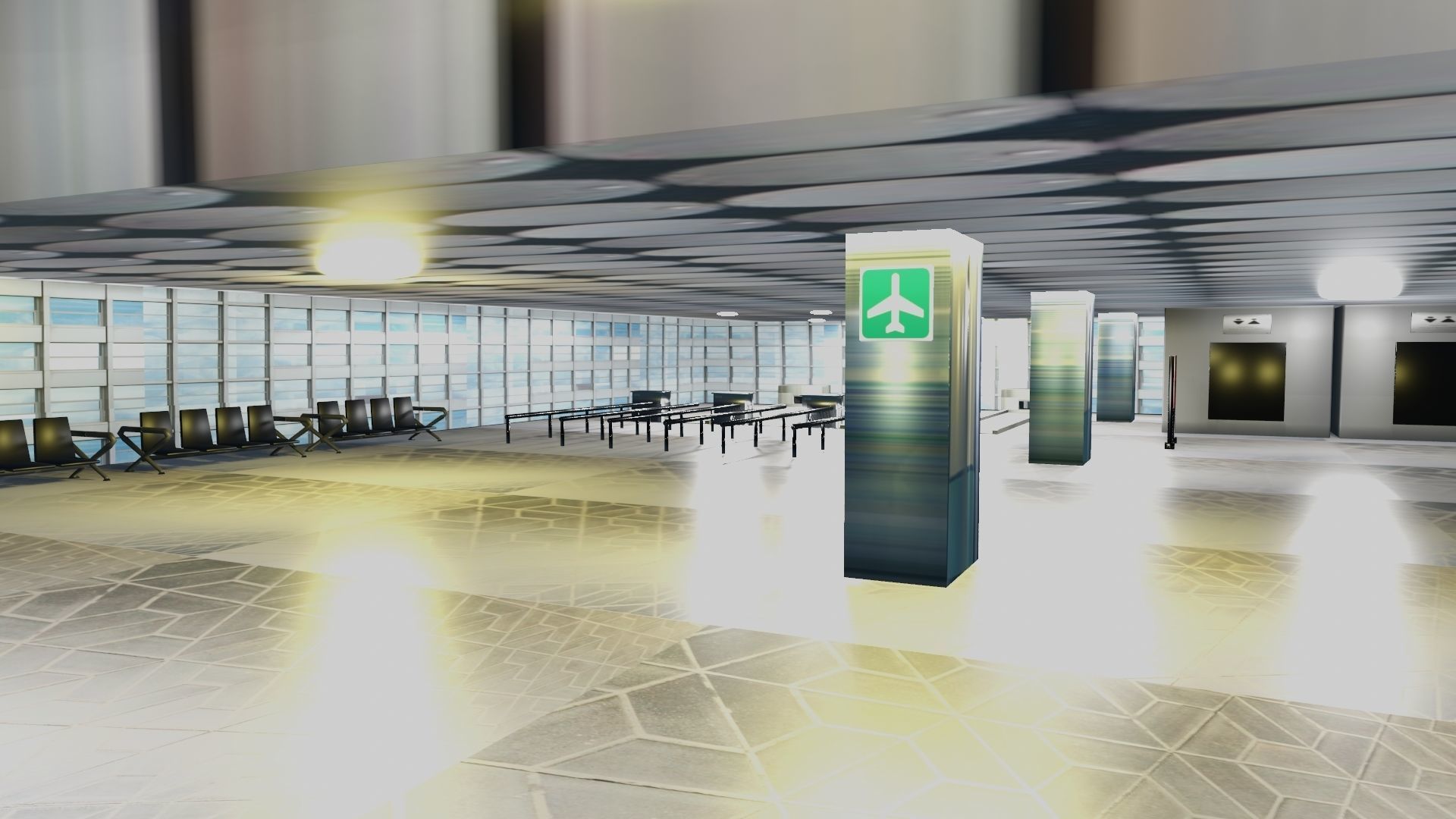 Airport Interior 3D model_18