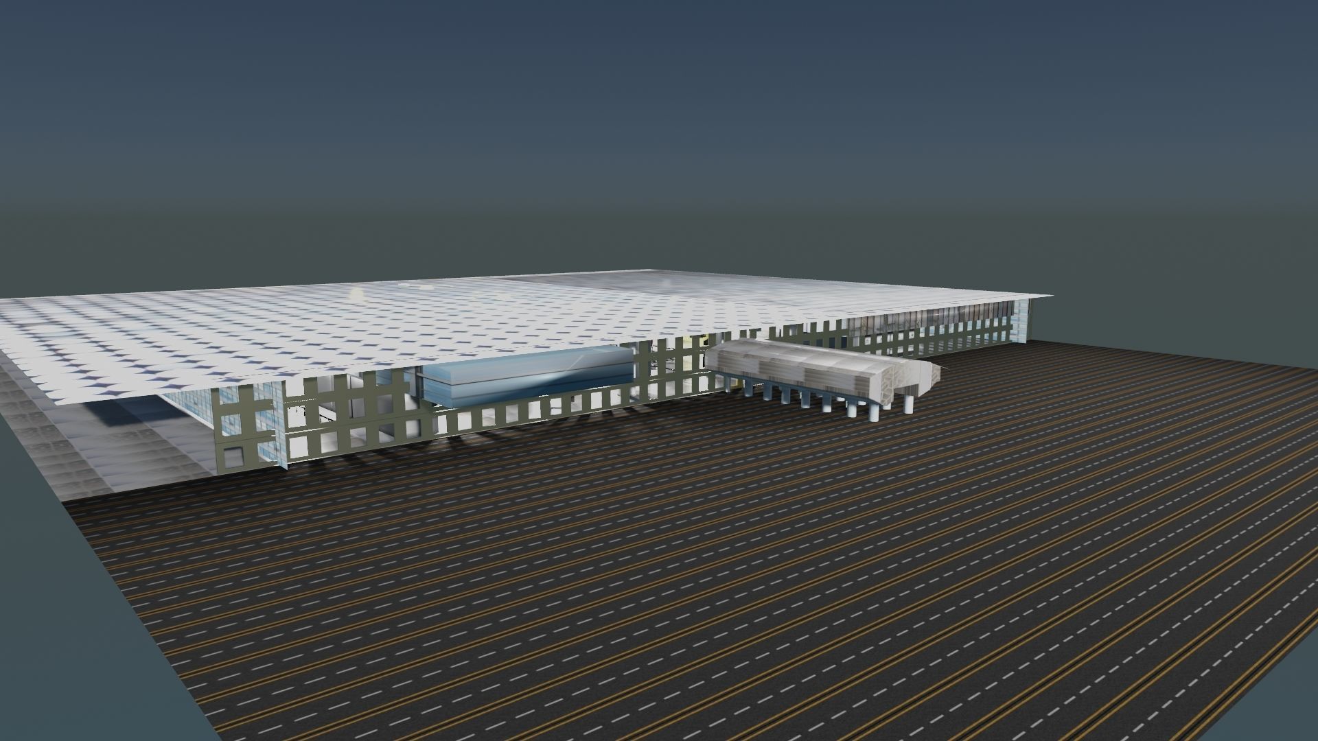 Airport Interior 3D model_9