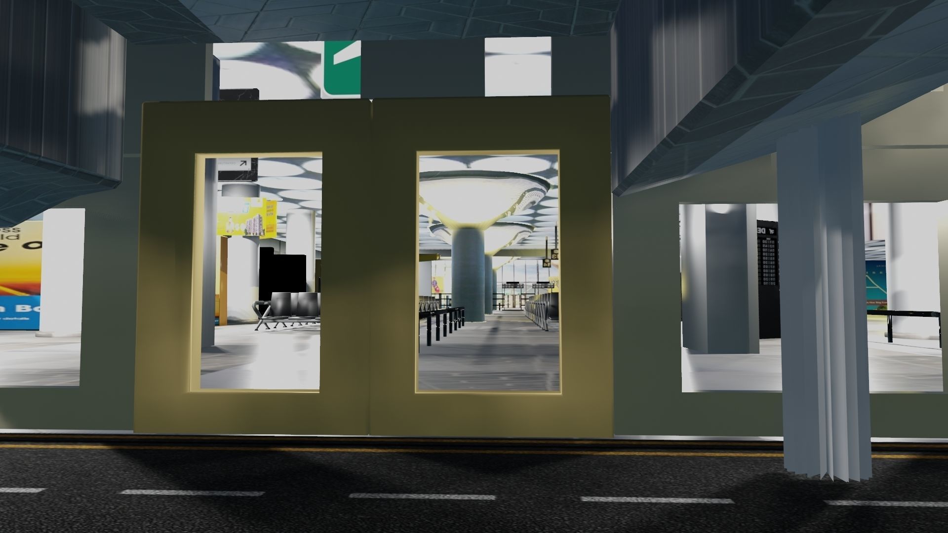 Airport Interior 3D model_7