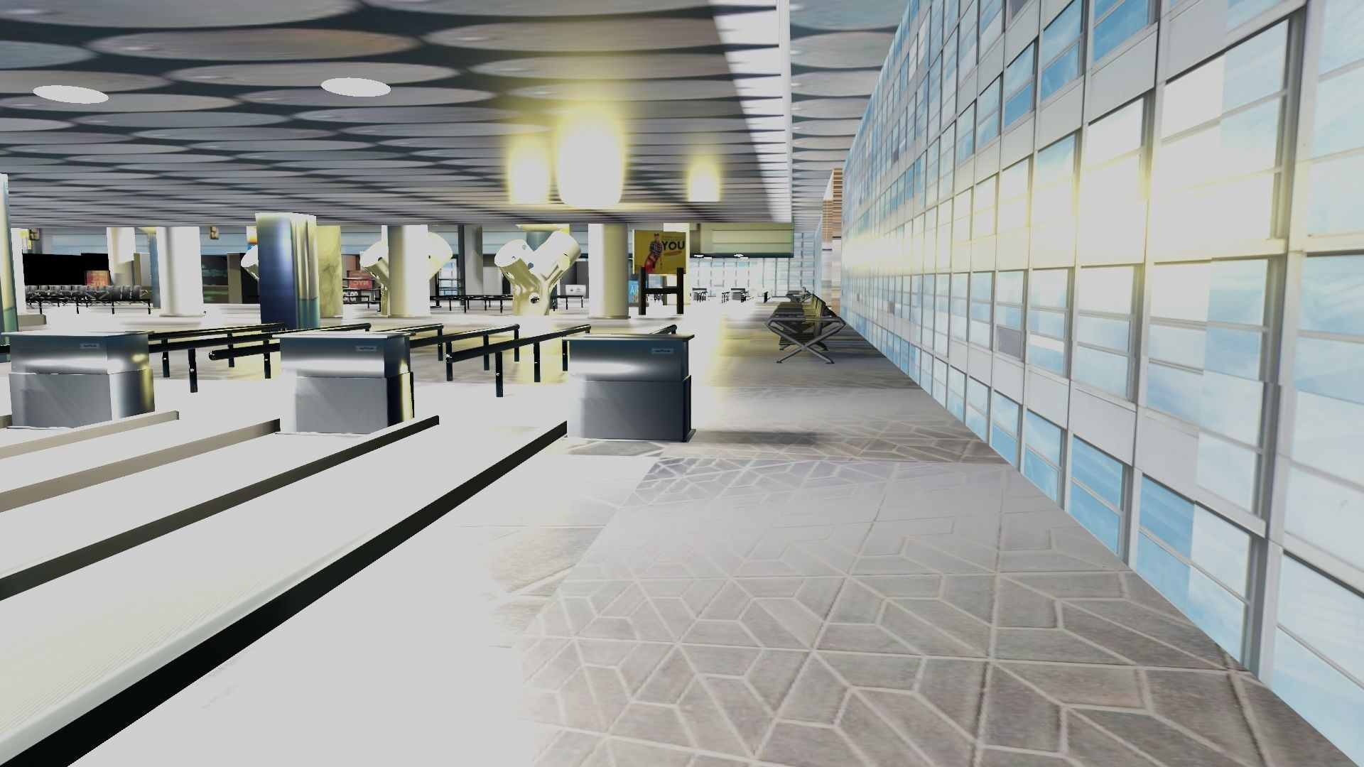 Airport Interior 3D model_2