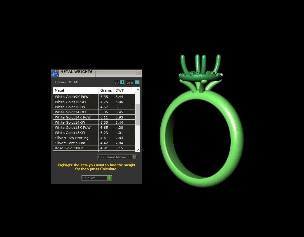 Engagement Ring Model Halo With Basket Setting Media Files-SK2 3D model_16