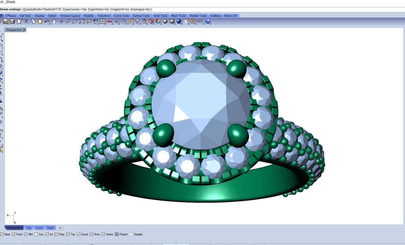 Engagement Ring Model Halo With Basket Setting Media Files-SK2 3D model_34