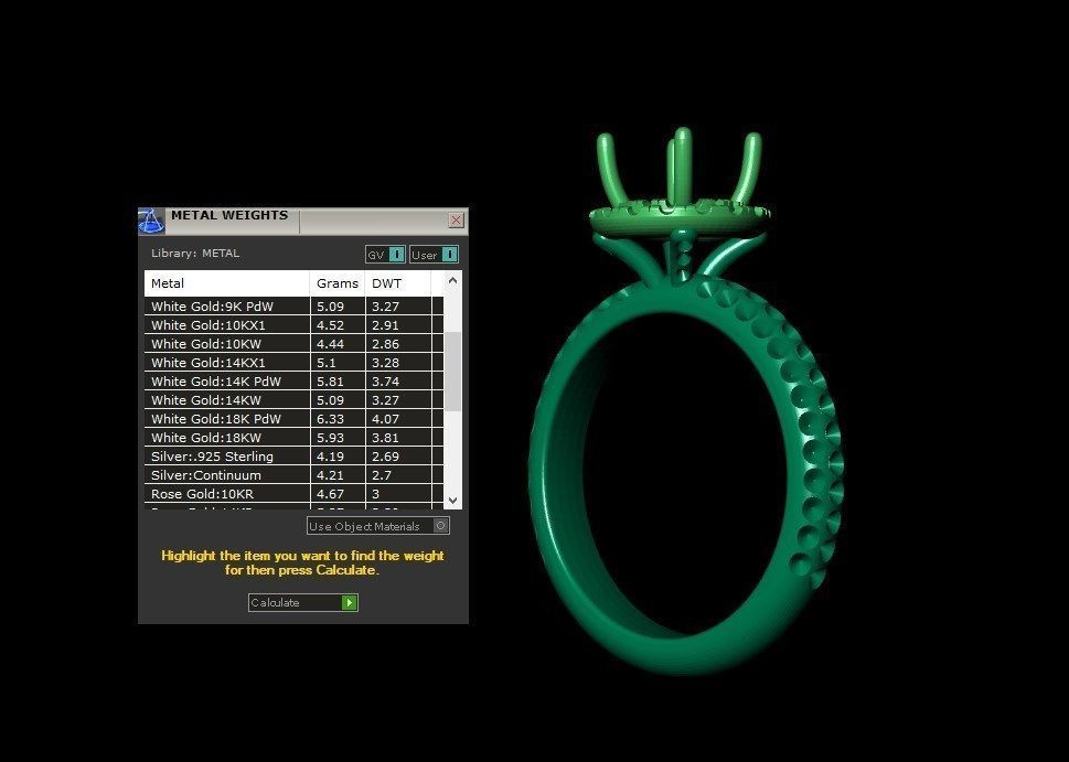 Engagement Ring Model Halo With Basket Setting Media Files-SK2 3D model_15