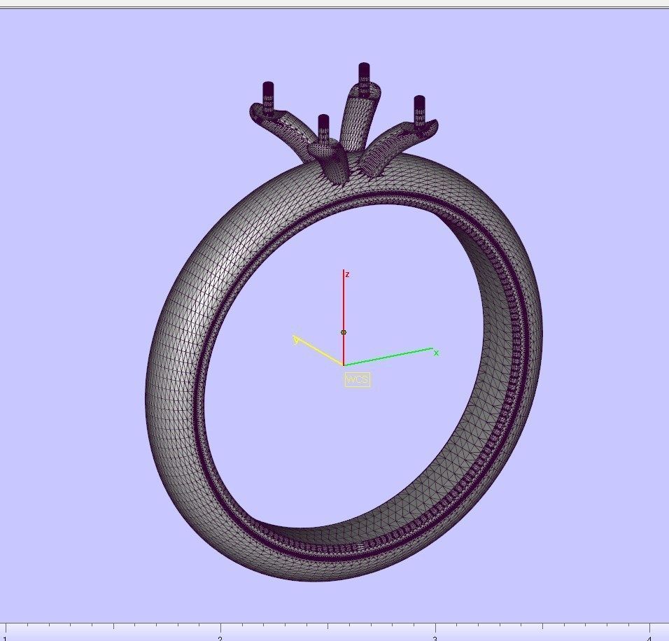 Engagement Ring Model Halo With Basket Setting Media Files-SK2 3D model_38
