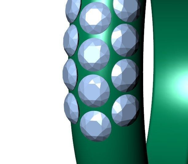 Engagement Ring Model Halo With Basket Setting Media Files-SK2 3D model_18