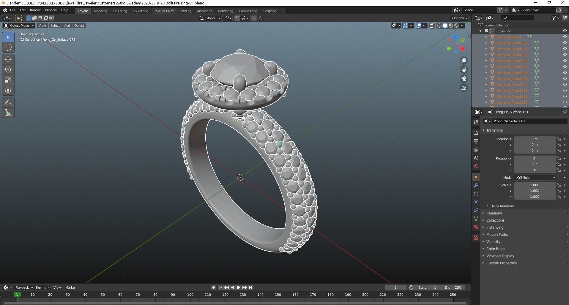 Engagement Ring Model Halo With Basket Setting Media Files-SK2 3D model_45