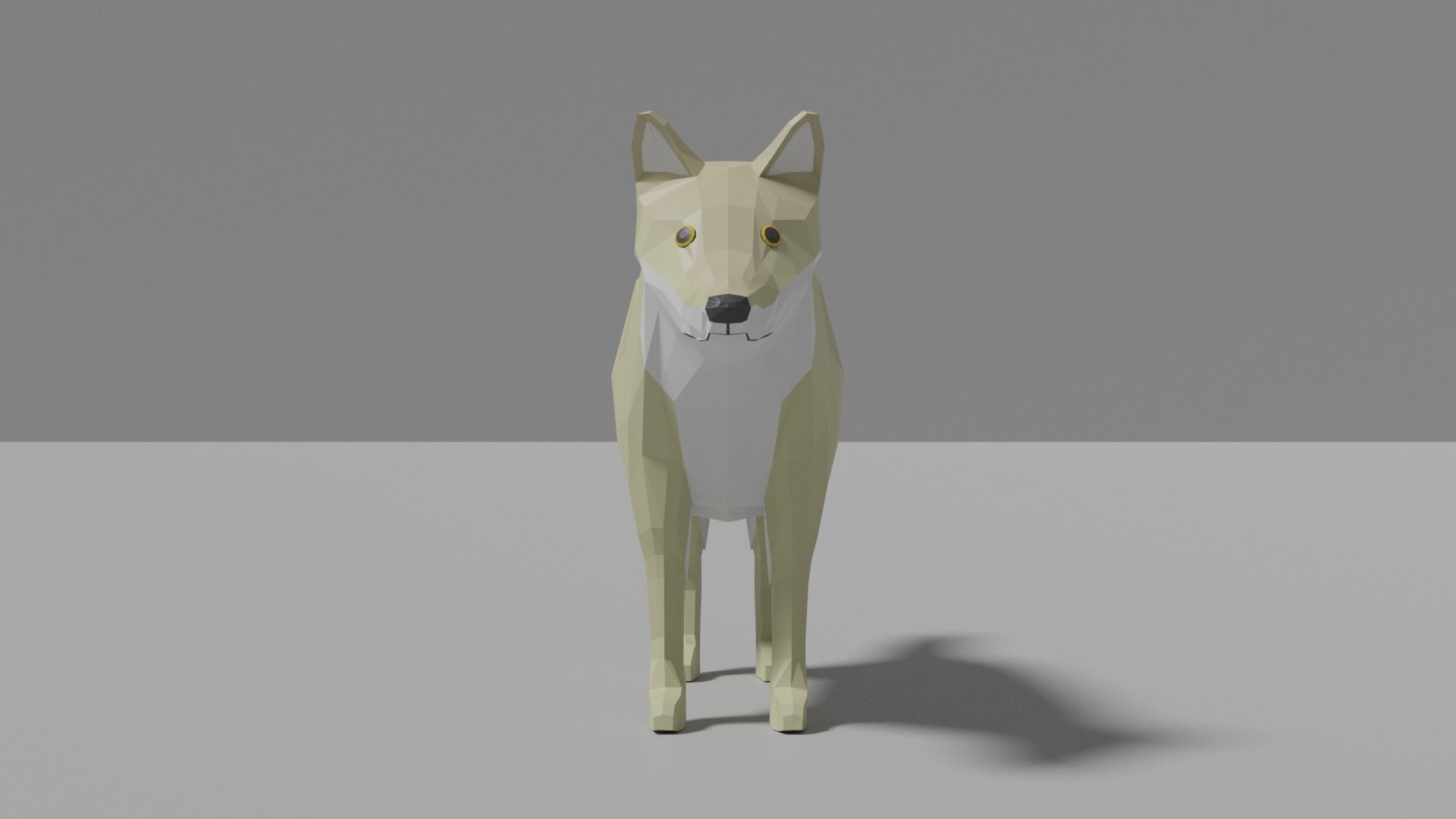 Cartoon Wolf Family  Low-poly 3D model_17