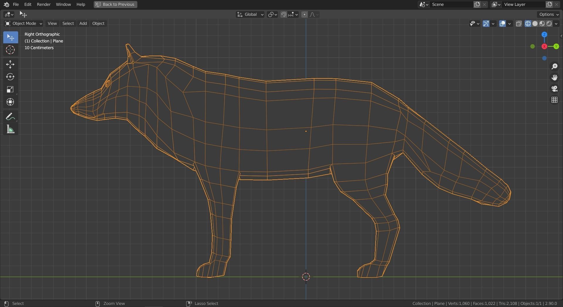 Cartoon Wolf Family  Low-poly 3D model_9