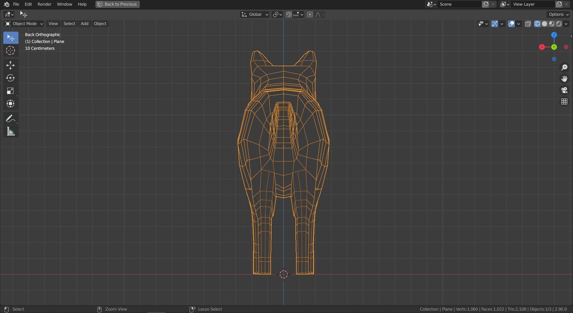 Cartoon Wolf Family  Low-poly 3D model_24