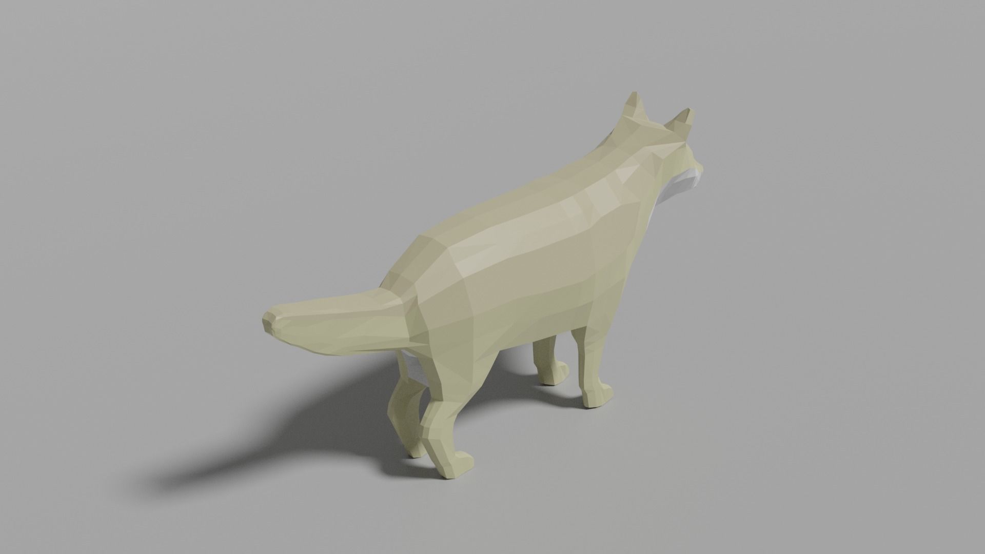 Cartoon Wolf Family  Low-poly 3D model_14