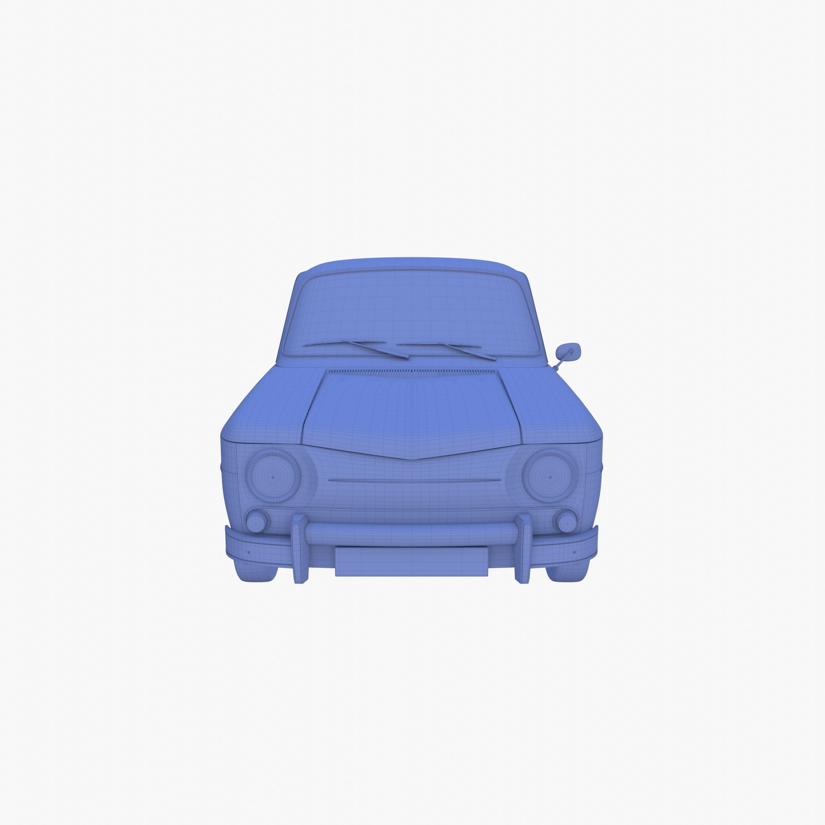Generic 60s European Car 3D model_16