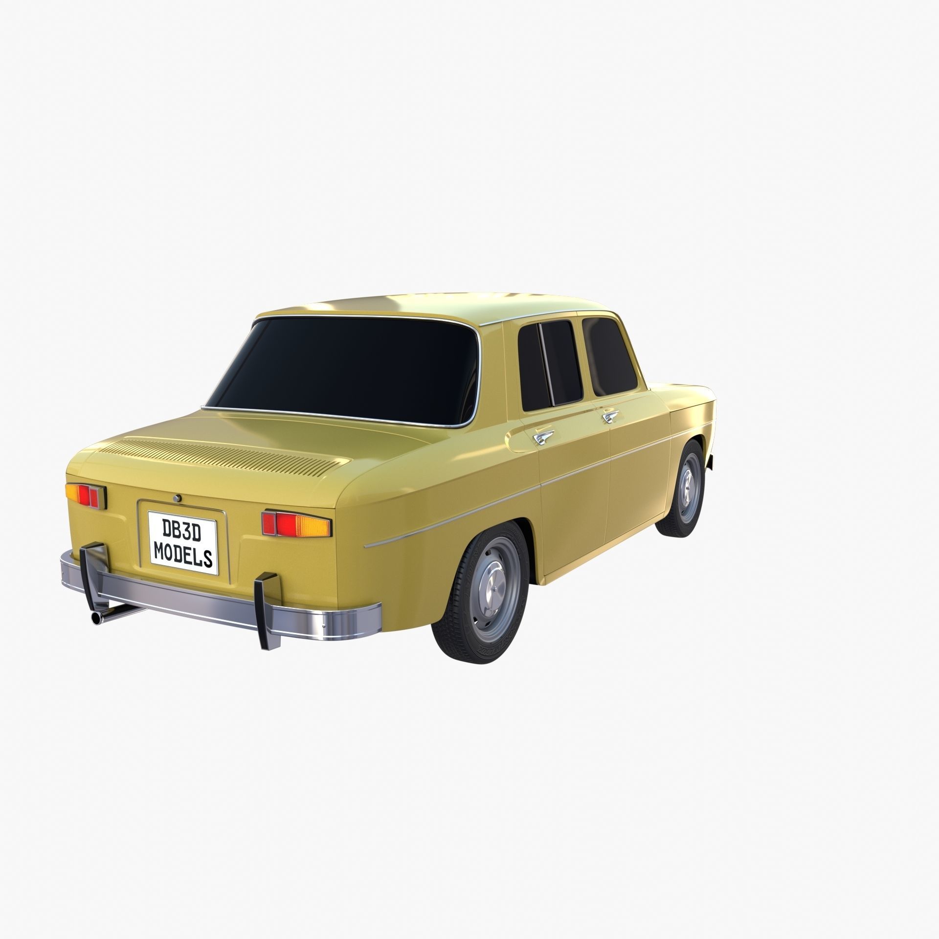Generic 60s European Car 3D model_5