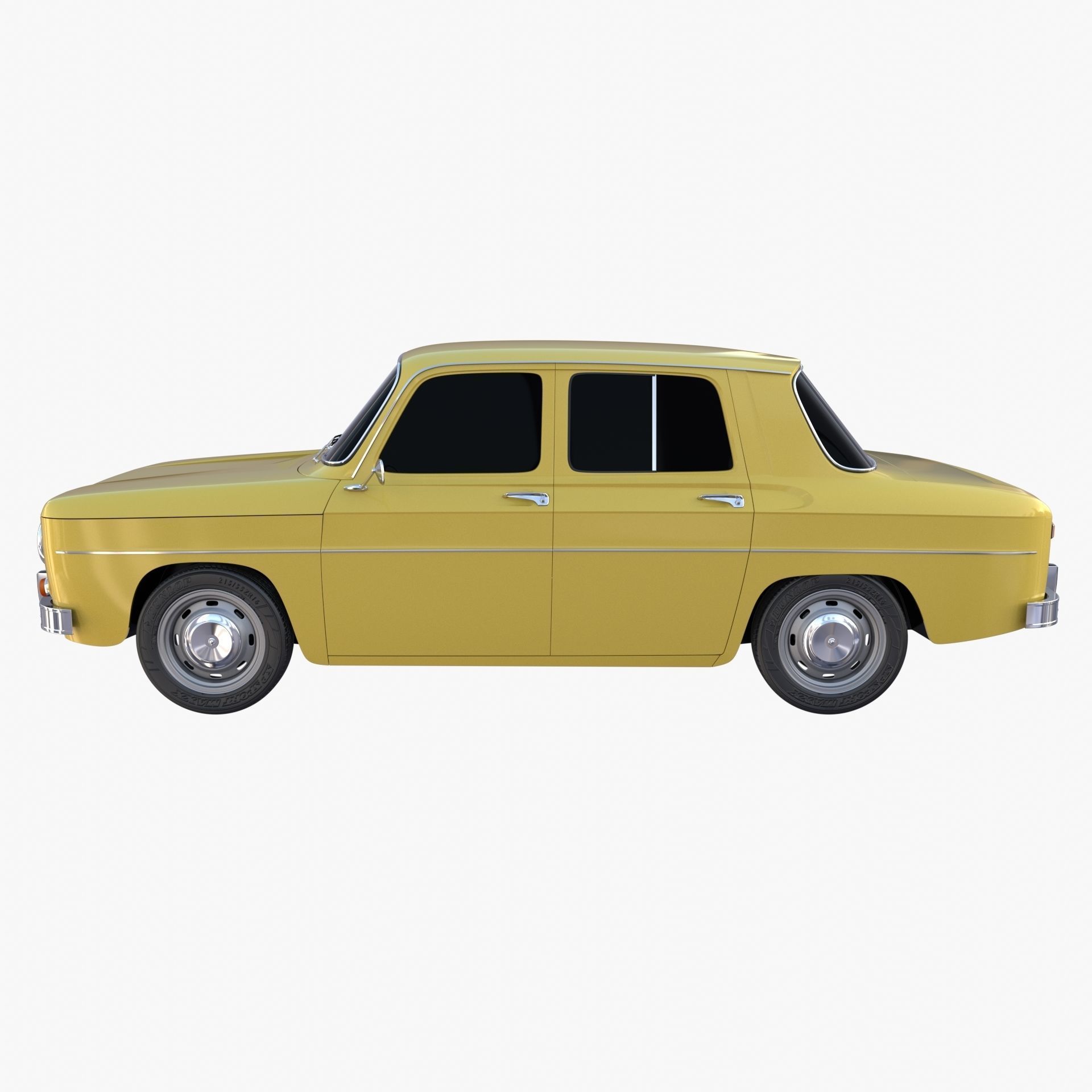 Generic 60s European Car 3D model_3