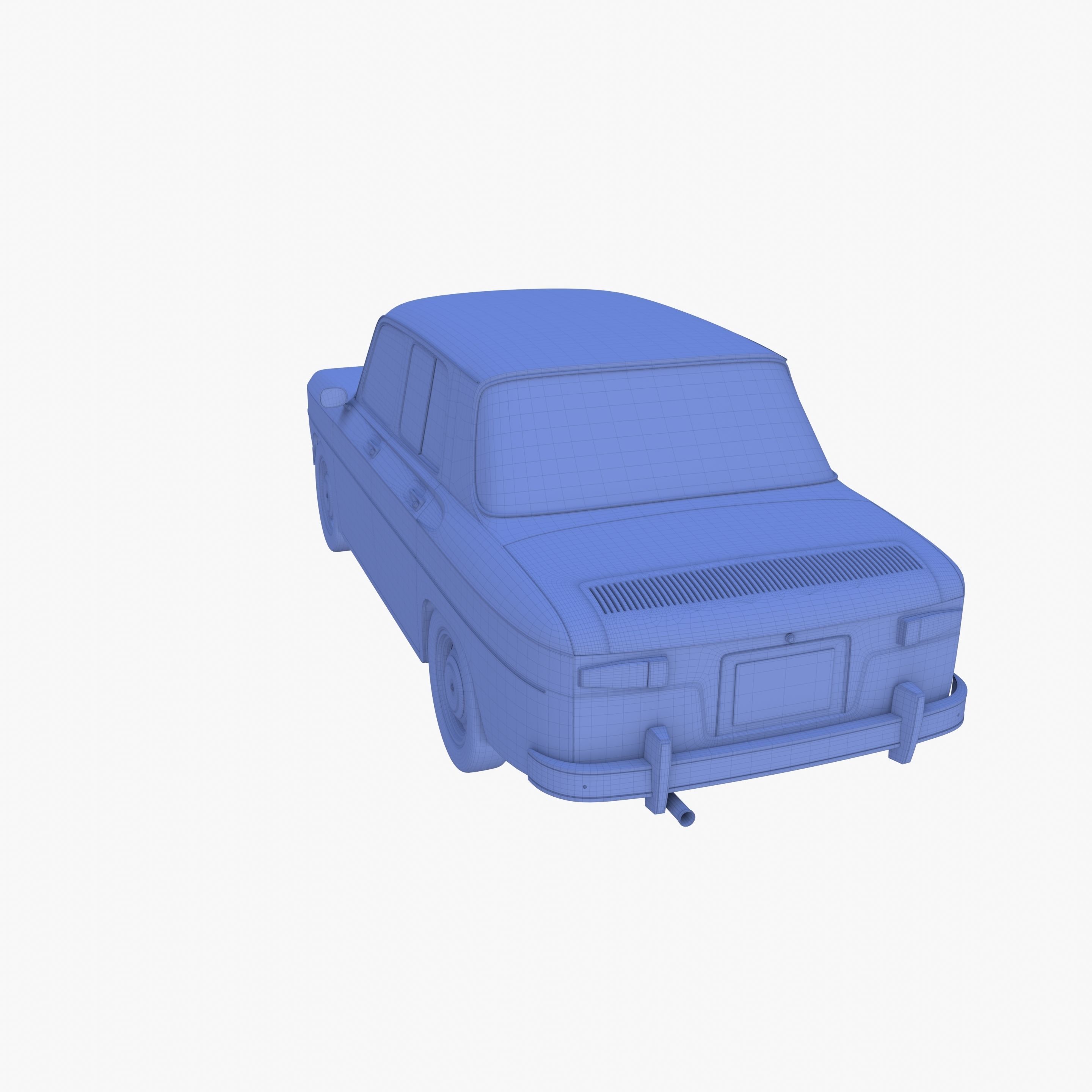 Generic 60s European Car 3D model_24