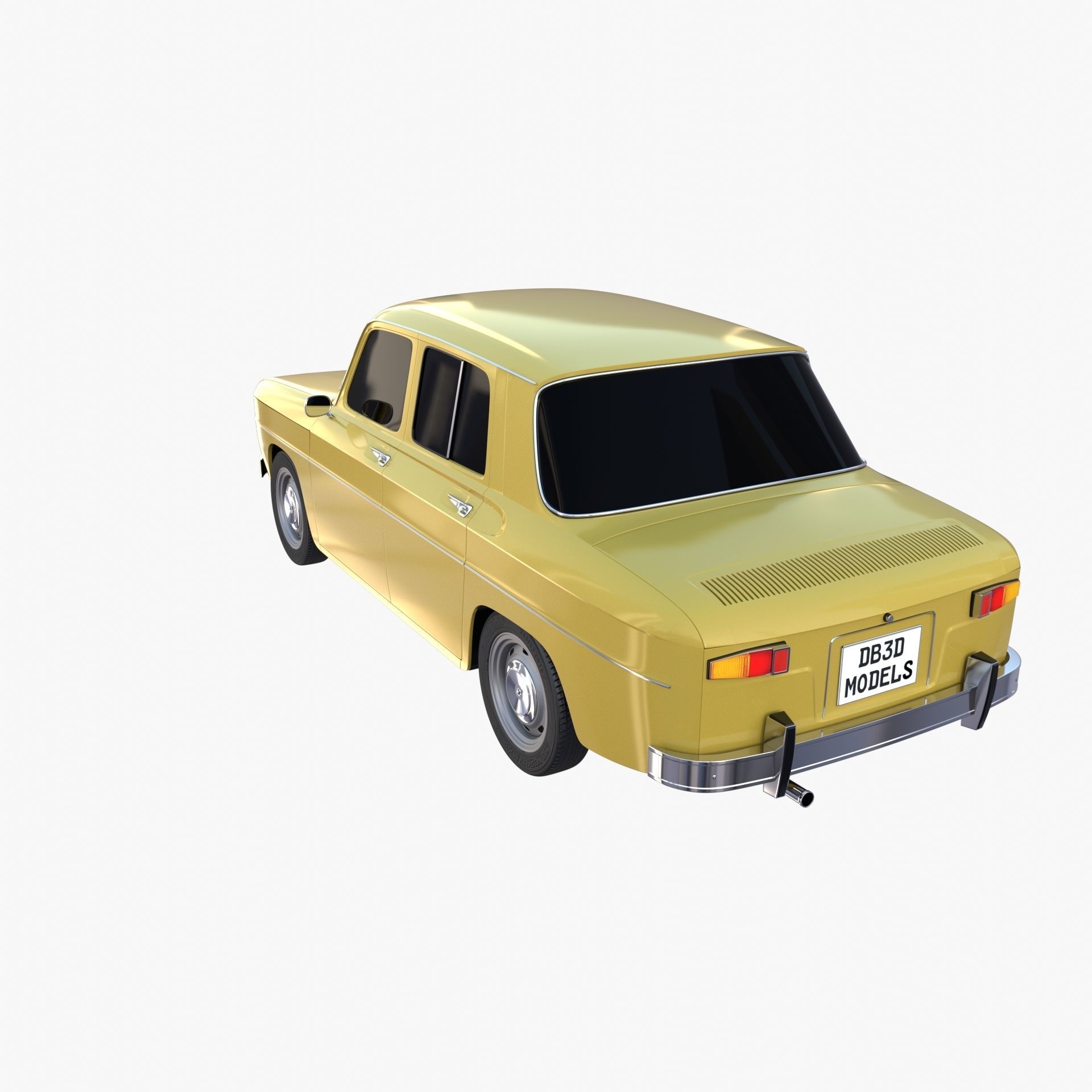 Generic 60s European Car 3D model_11