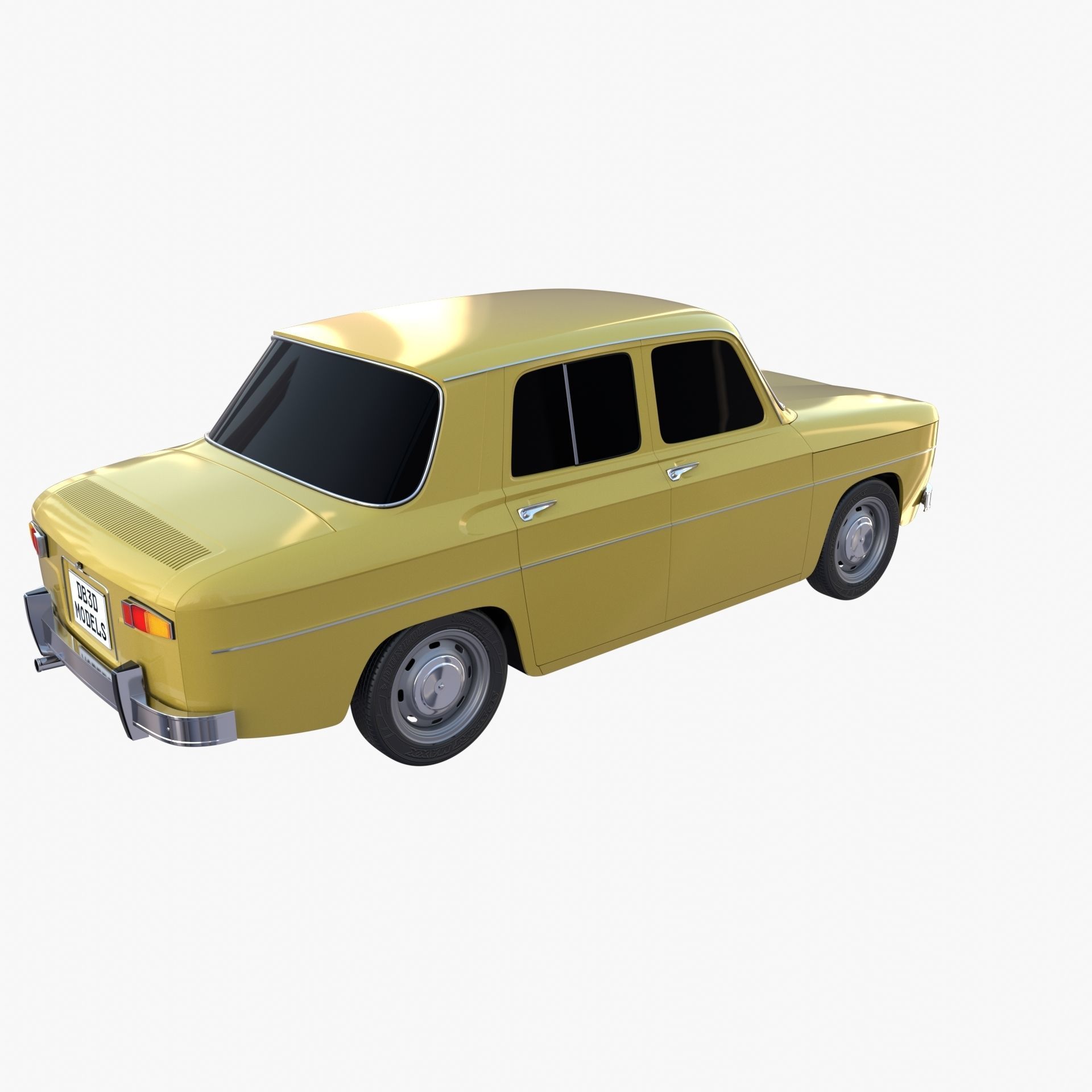 Generic 60s European Car 3D model_12